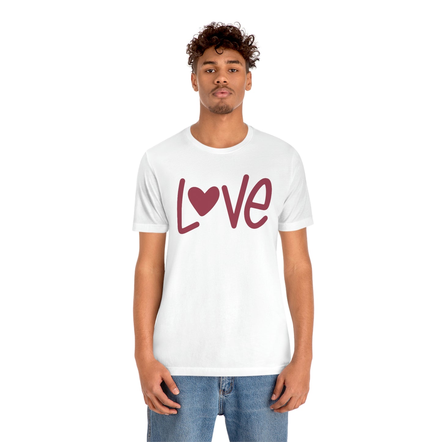 Love Valentine Shirt Unisex Jersey Short Sleeve Tee