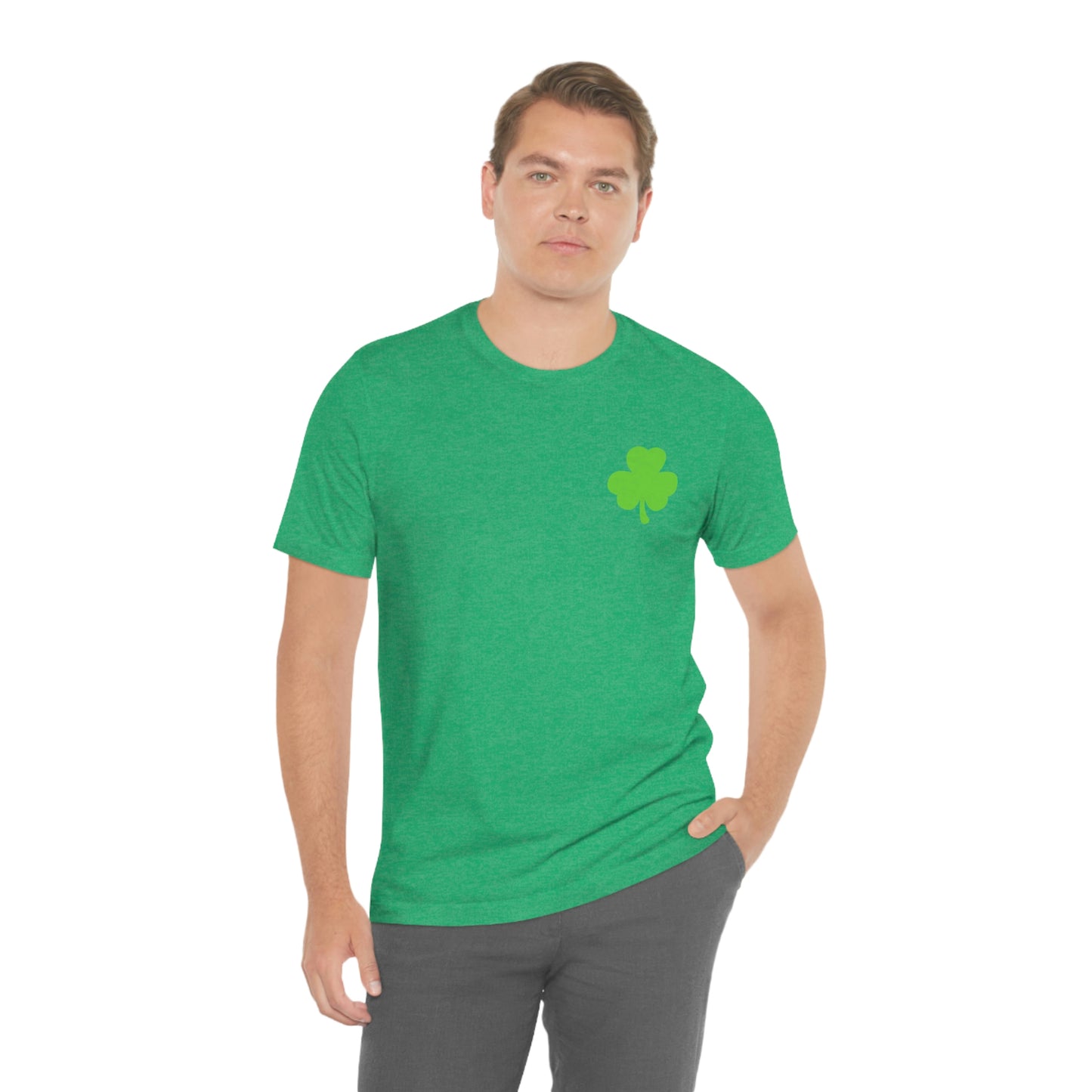 St. Patrick's Day American Flag Bella+Canvas 3001 Unisex Jersey Short Sleeve Tee