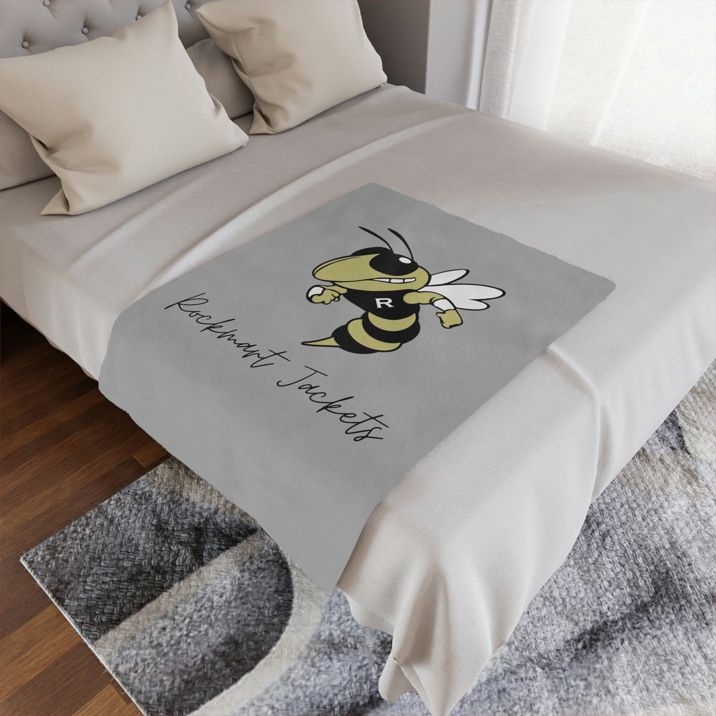 Rockmart Jackets Spirit Minky Blanket