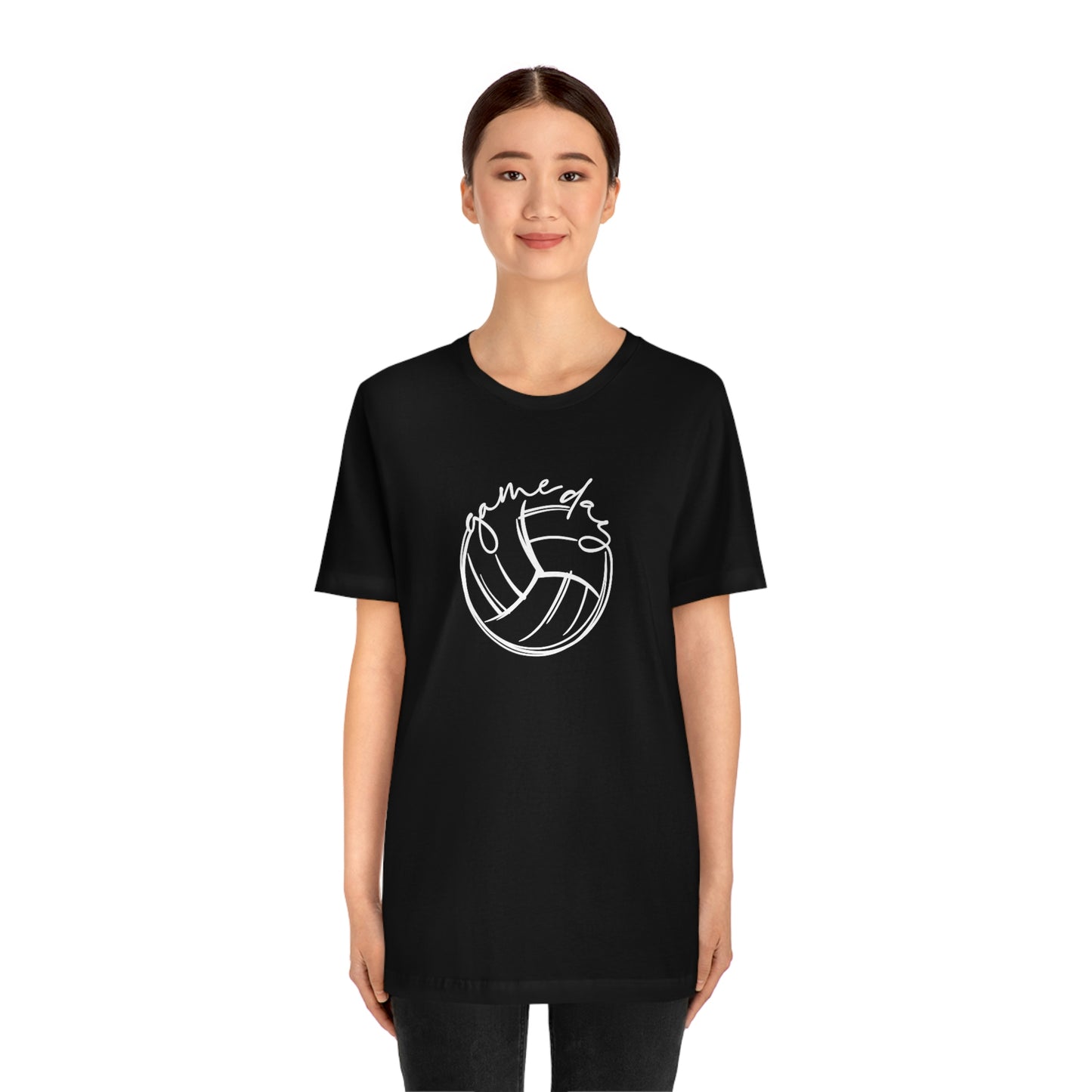 Volleyball Game Day Bella+Canvas 3001 Unisex Jersey Short Sleeve Tee