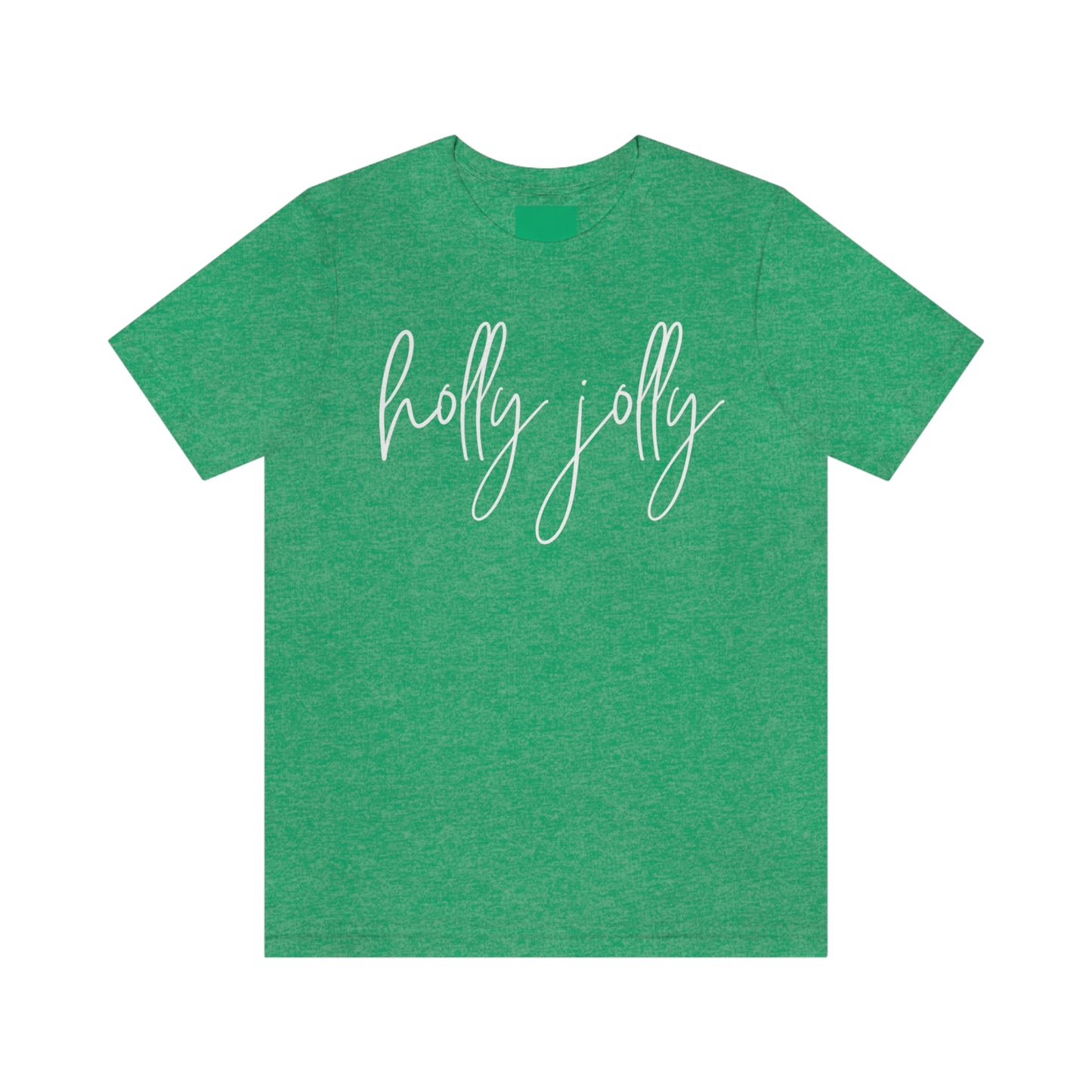 Holly Jolly Bella+Canvas Christmas Unisex Jersey Short Sleeve Tee