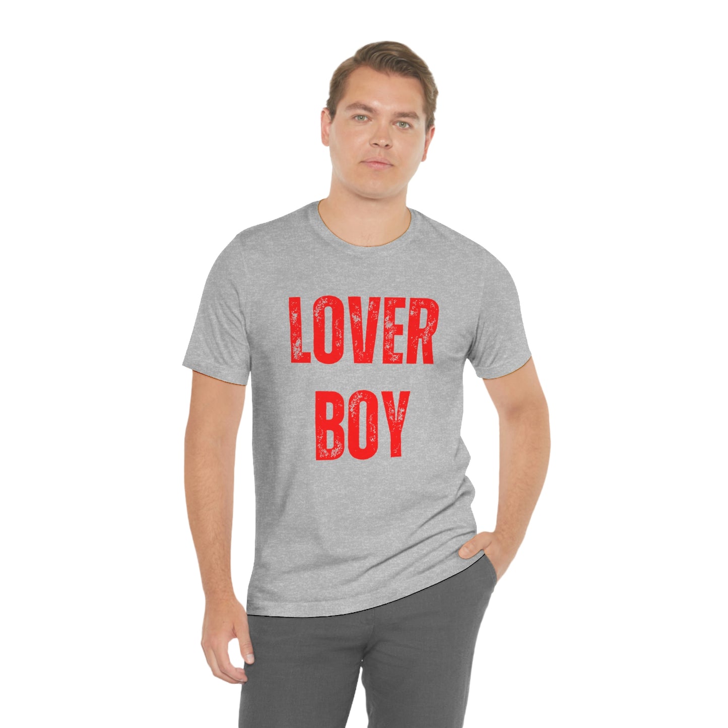 Men's Lover Boy Valentine Shirt Unisex Jersey Short Sleeve Tee