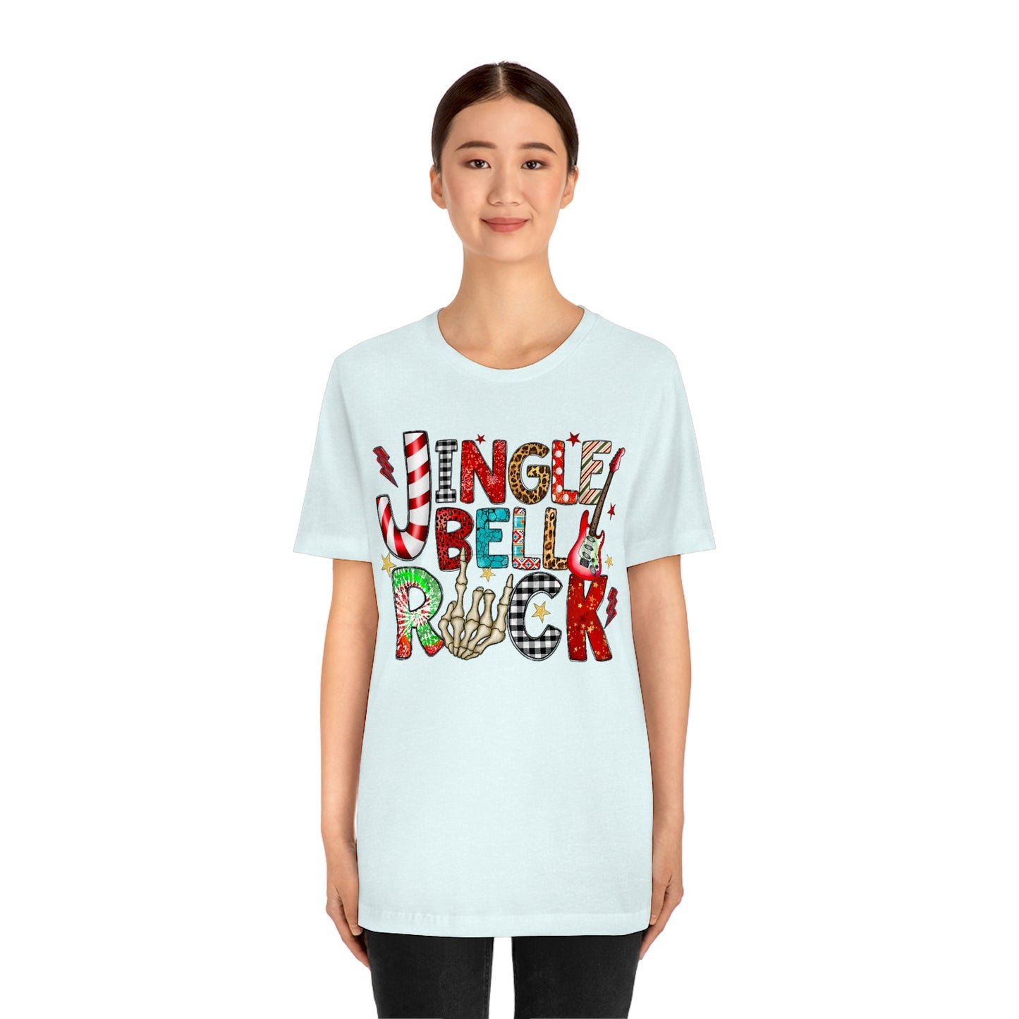 Jingle Bell Rock Women's Christmas Shirt Jersey Short Sleeve Tee