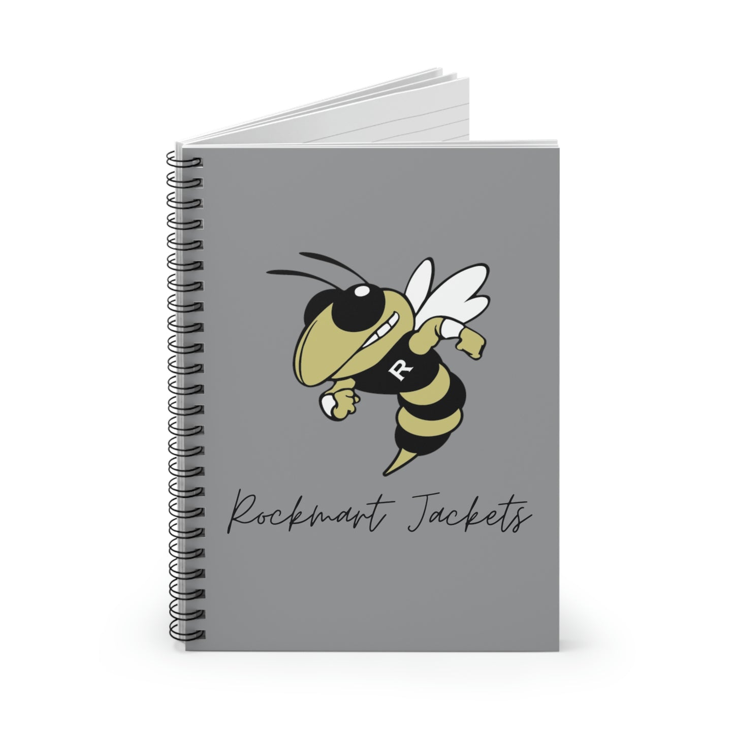 Rockmart Jackets Mascot School Spirit Spiral Notebook - Ruled Line