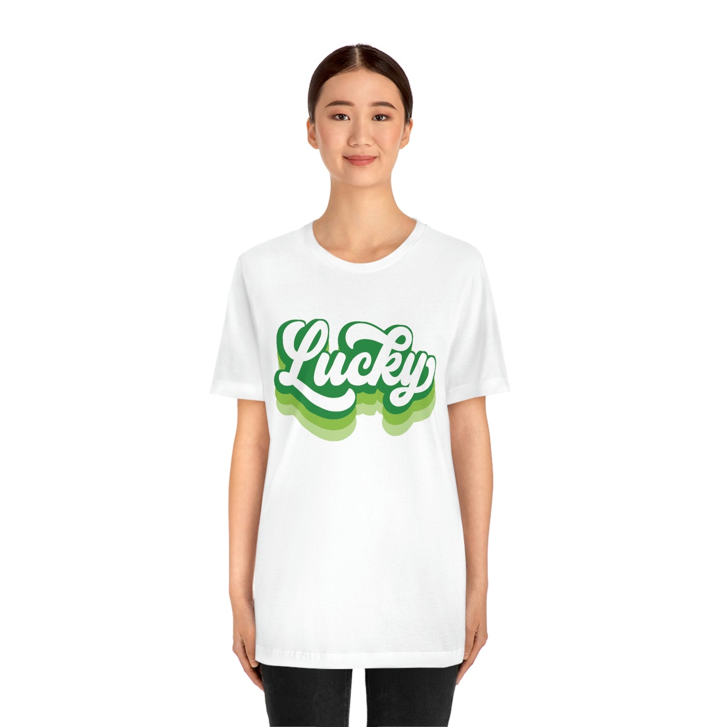 St. Patrick's Day Lucky Bella+Canvas 3001 Unisex Jersey Short Sleeve Tee