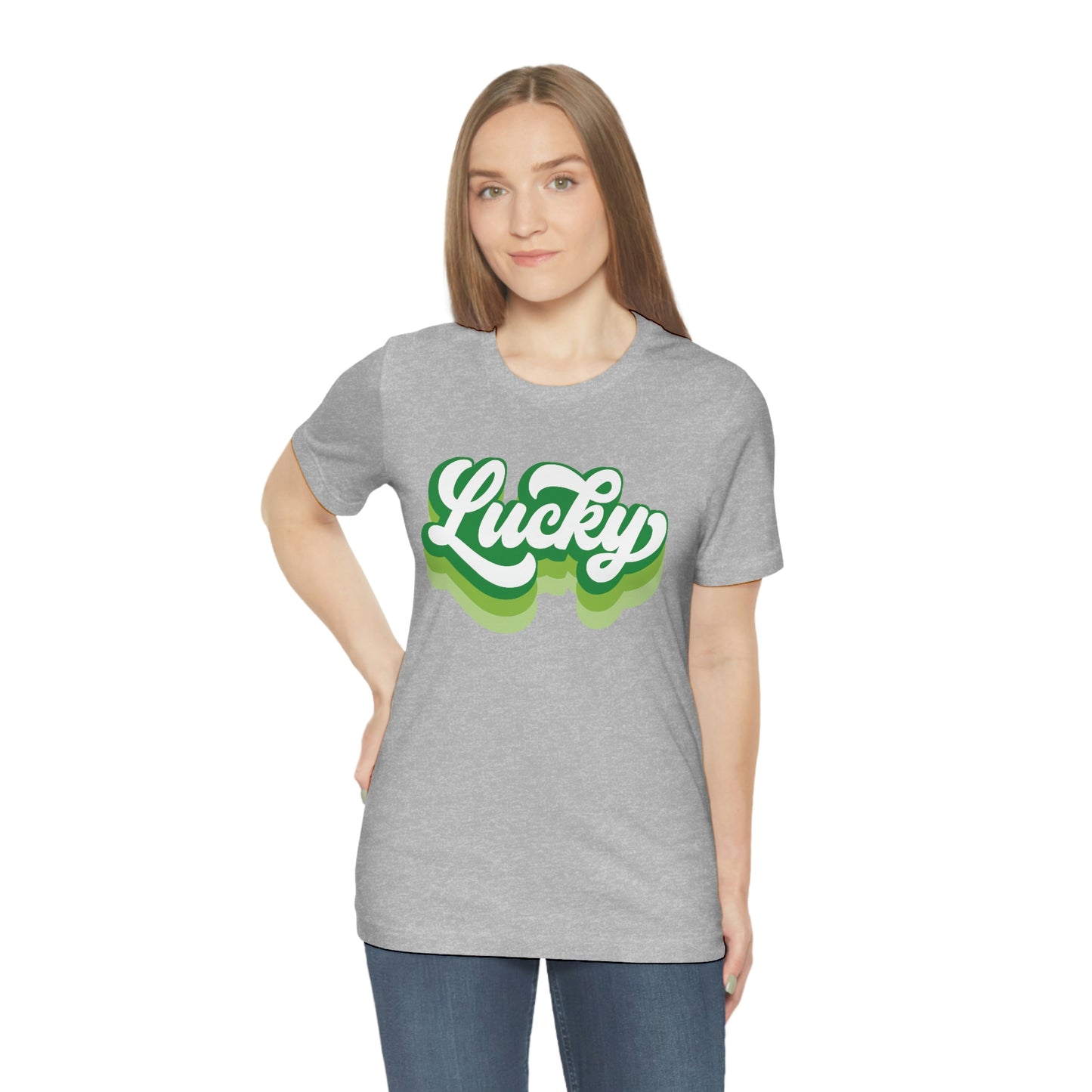 St. Patrick's Day Lucky Bella+Canvas 3001 Unisex Jersey Short Sleeve Tee