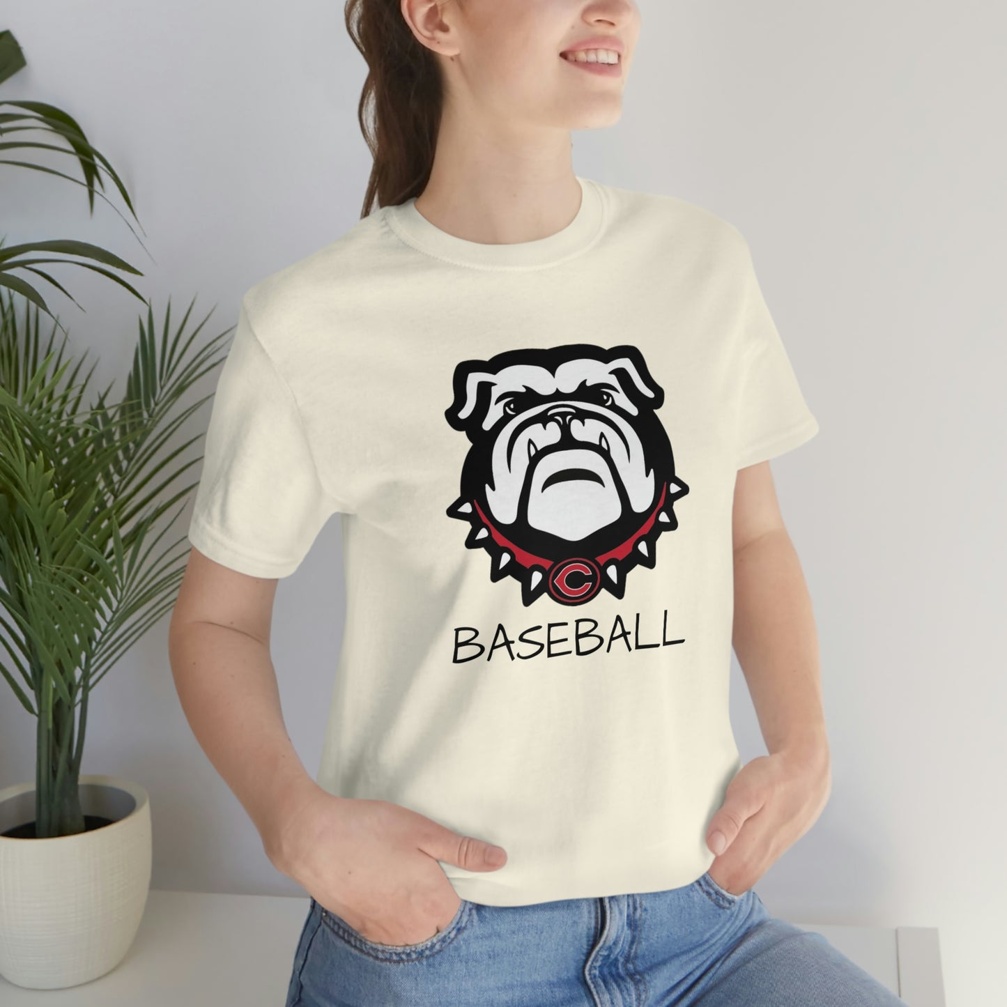 Bulldog Baseball Bella+Canvas 3001 Unisex Jersey Short Sleeve Tee