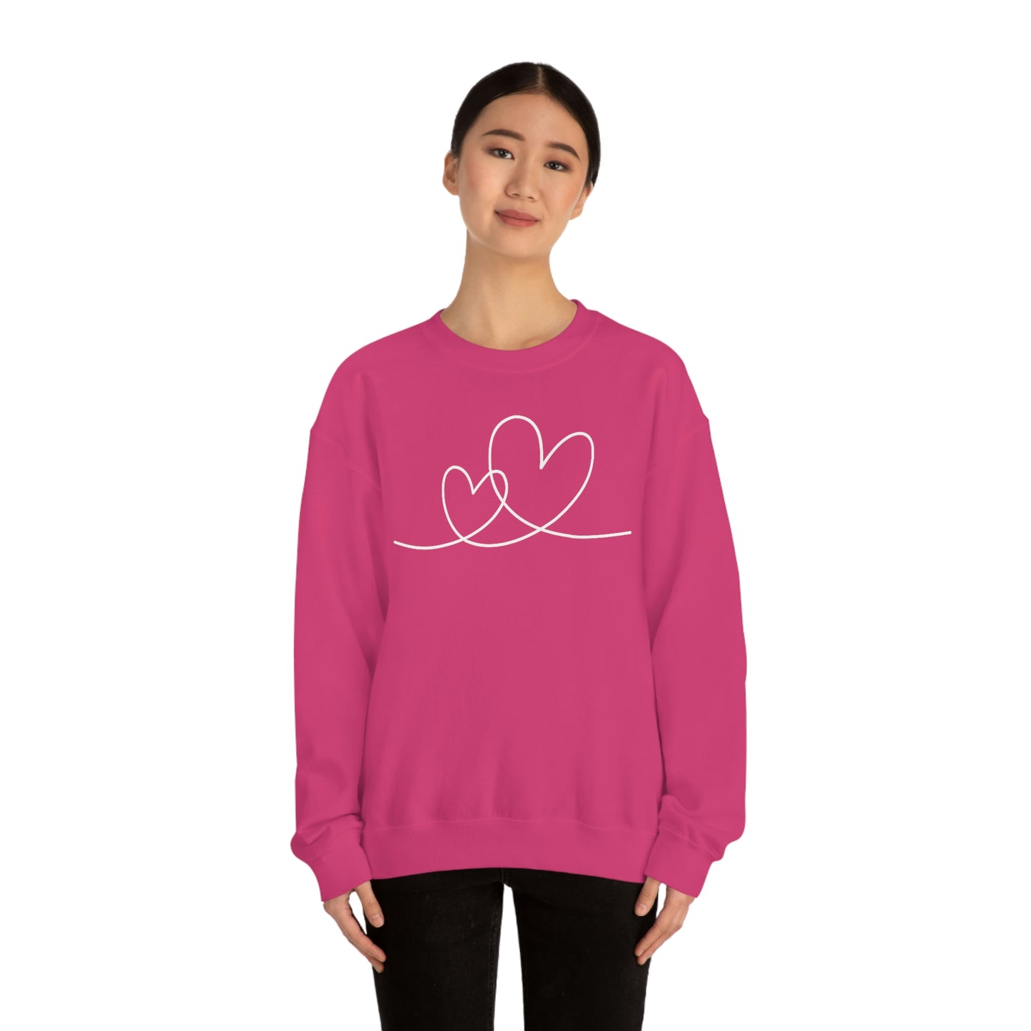 Valentine Hearts Women's Unisex Heavy Blend Crewneck Sweatshirt