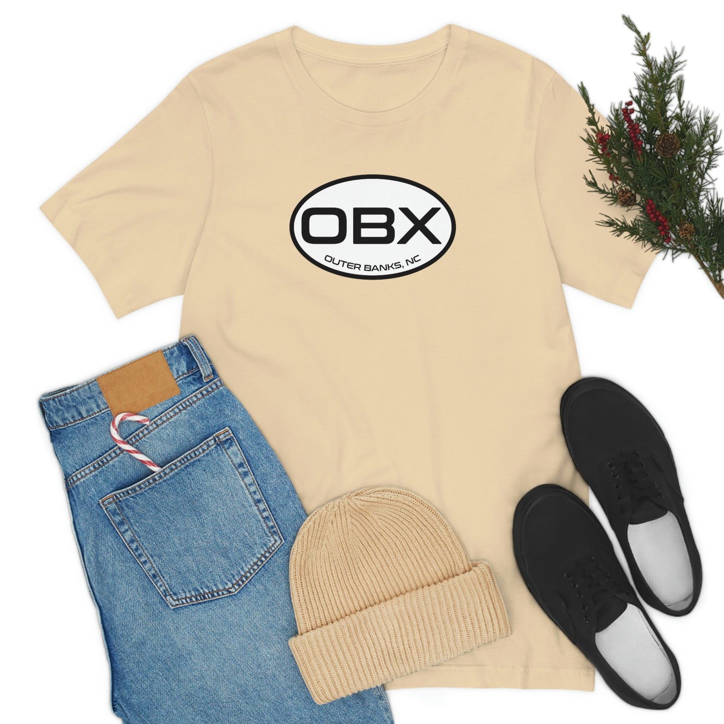 Outer Banks OBX Bella+Canvas 3001 Unisex Jersey Short Sleeve Tee