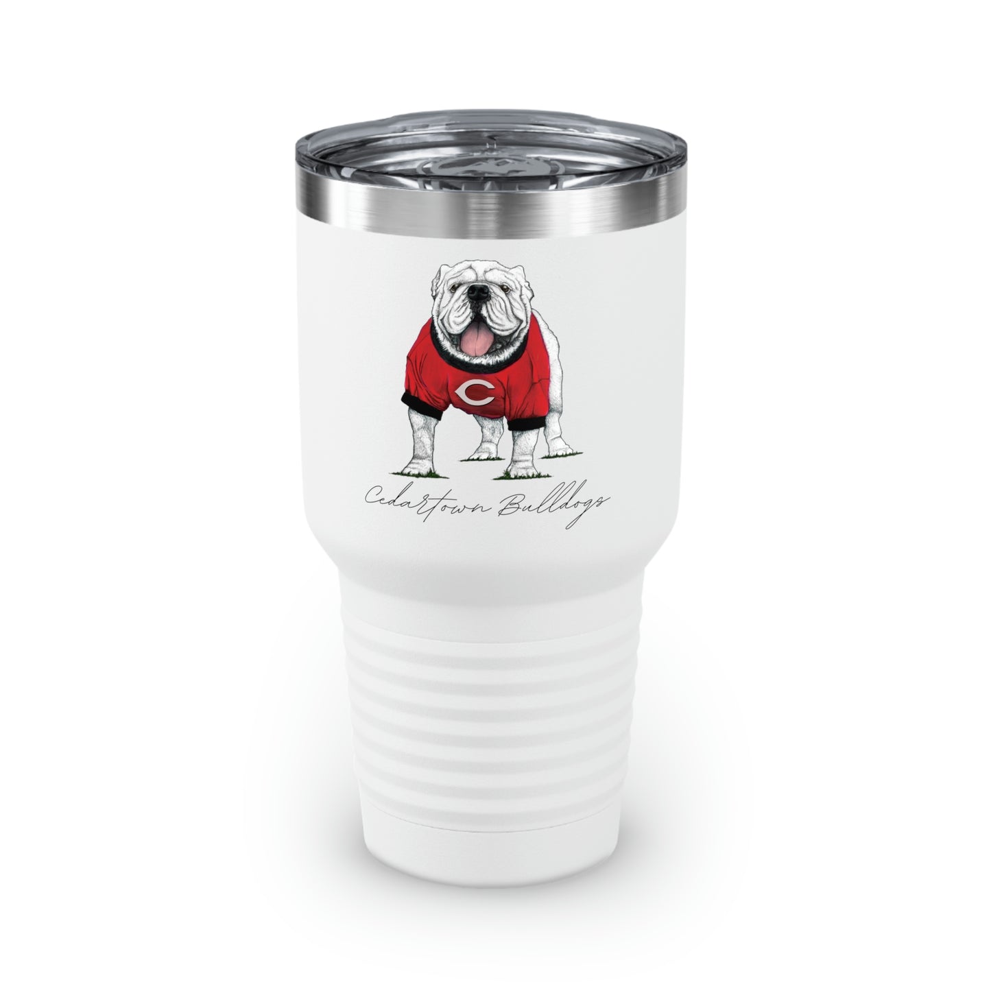 Cedartown Bulldogs Mascot School Spirit Ringneck Tumbler, 30oz