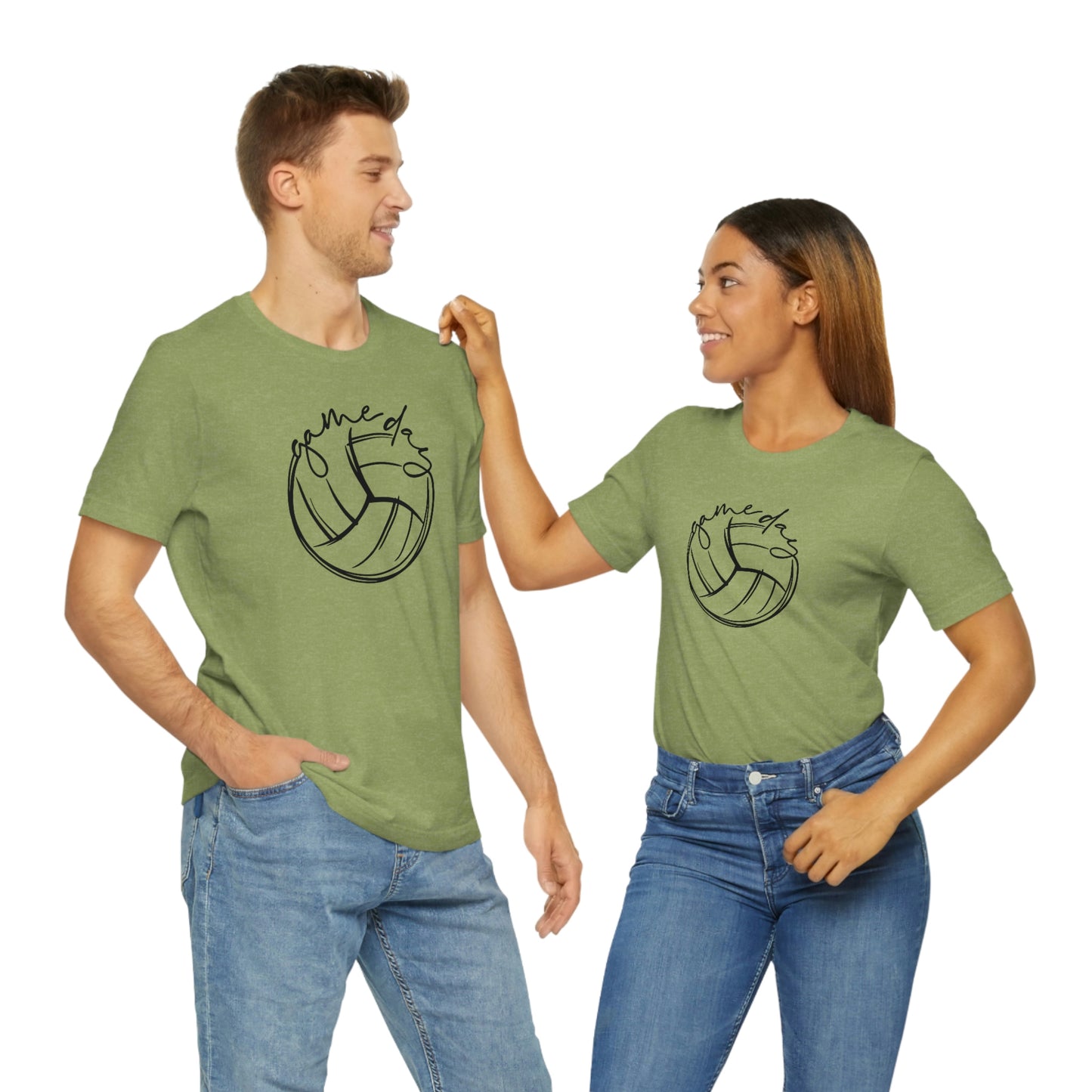 Volleyball Game Day Bella+Canvas 3001 Unisex Jersey Short Sleeve Tee