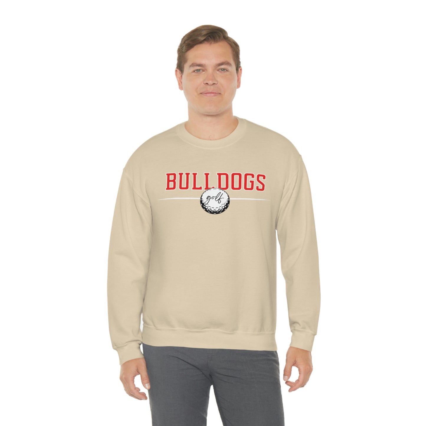 Cedartown Bulldogs Golf Gildan 18000 Unisex Heavy Blend Crewneck Sweatshirt