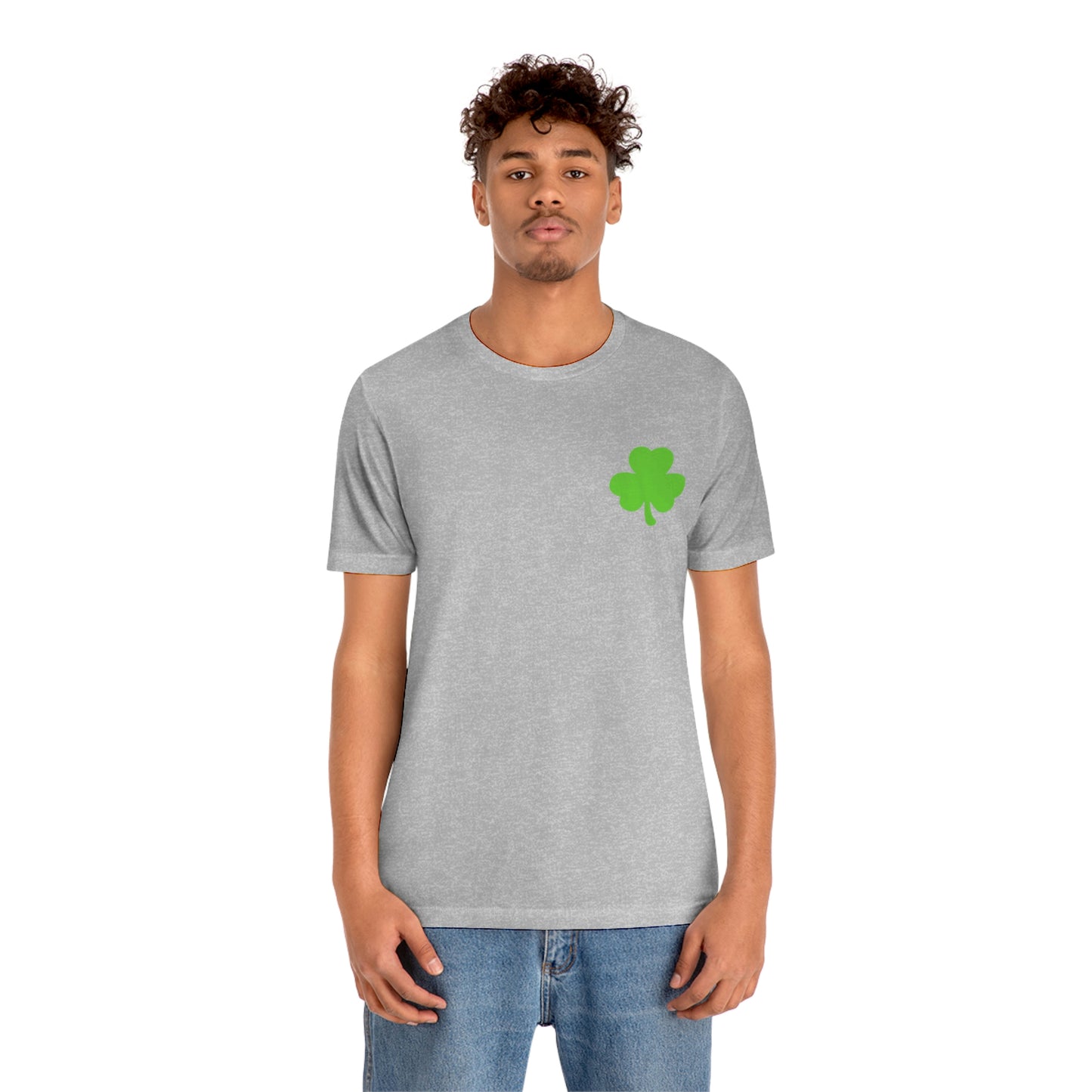 St. Patrick's Day American Flag Bella+Canvas 3001 Unisex Jersey Short Sleeve Tee