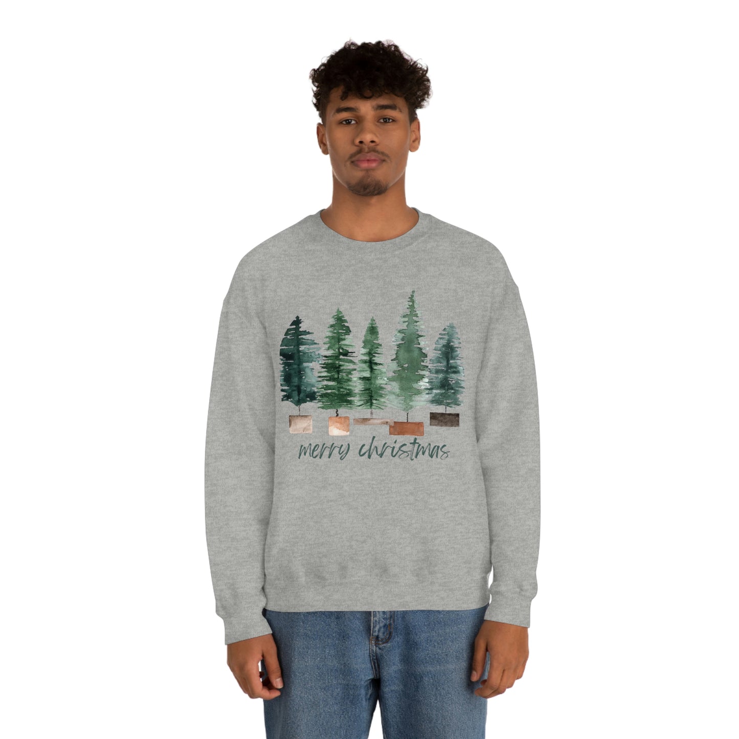 Christmas bubble tree Unisex Heavy Blend Crewneck Sweatshirt