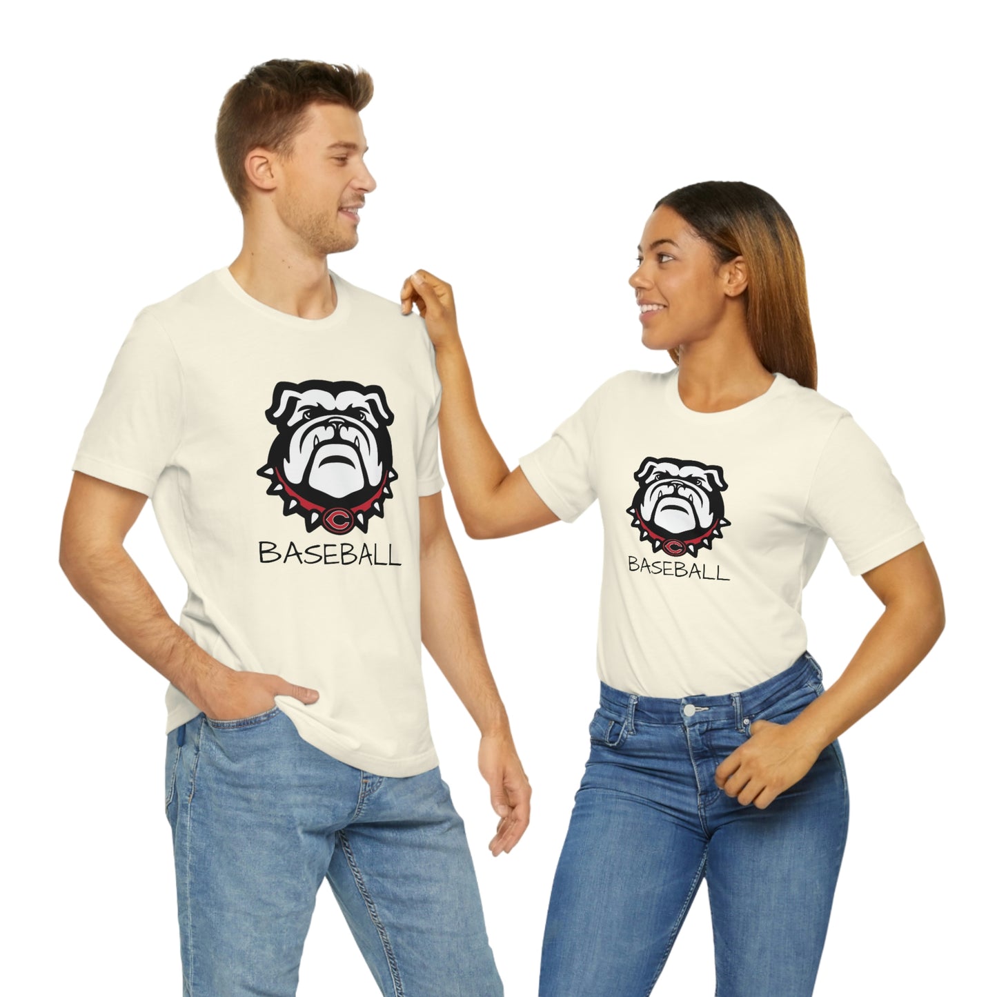 Bulldog Baseball Bella+Canvas 3001 Unisex Jersey Short Sleeve Tee