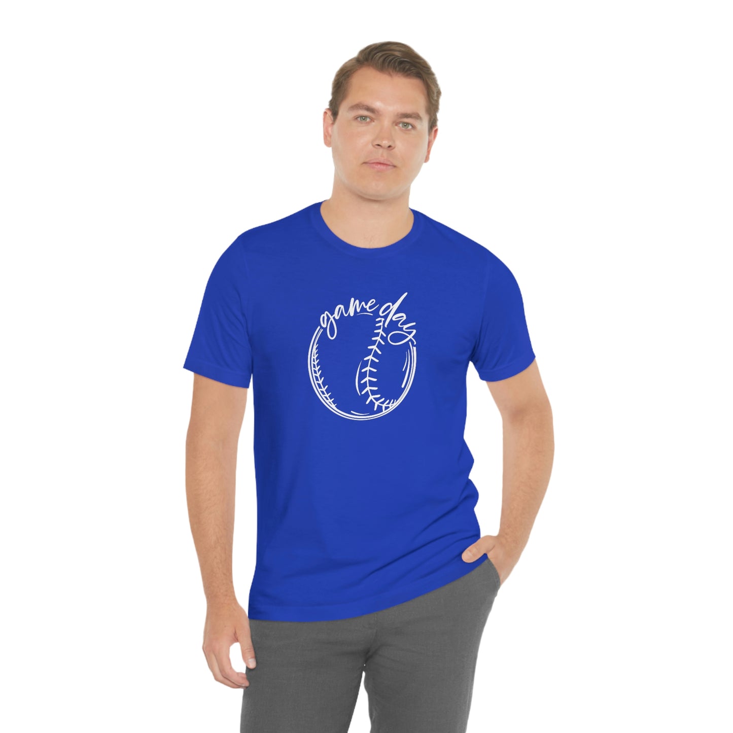 Baseball Game Day Bella+Canvas 3001 Soft style Unisex Jersey Short Sleeve Tee