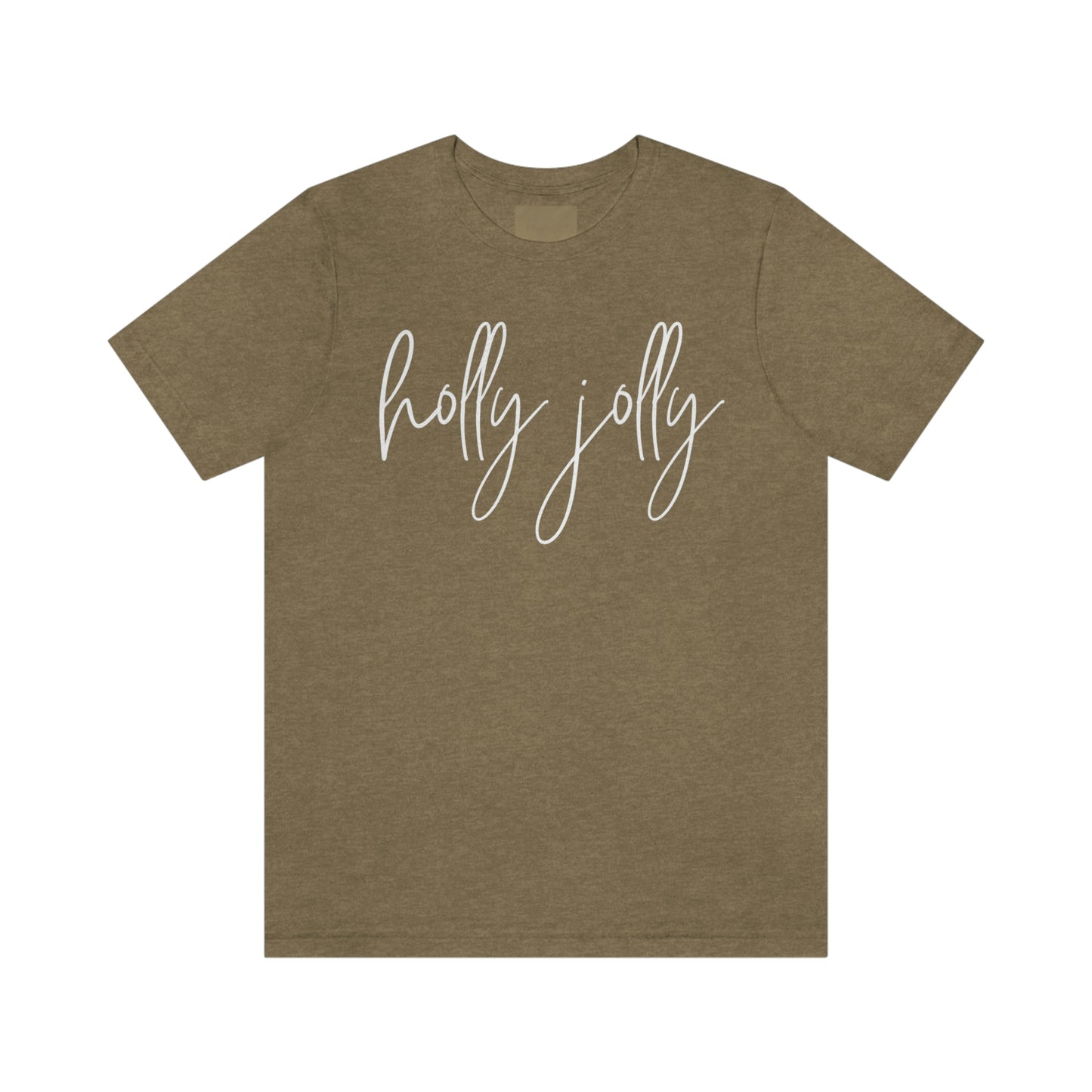 Holly Jolly Bella+Canvas Christmas Unisex Jersey Short Sleeve Tee