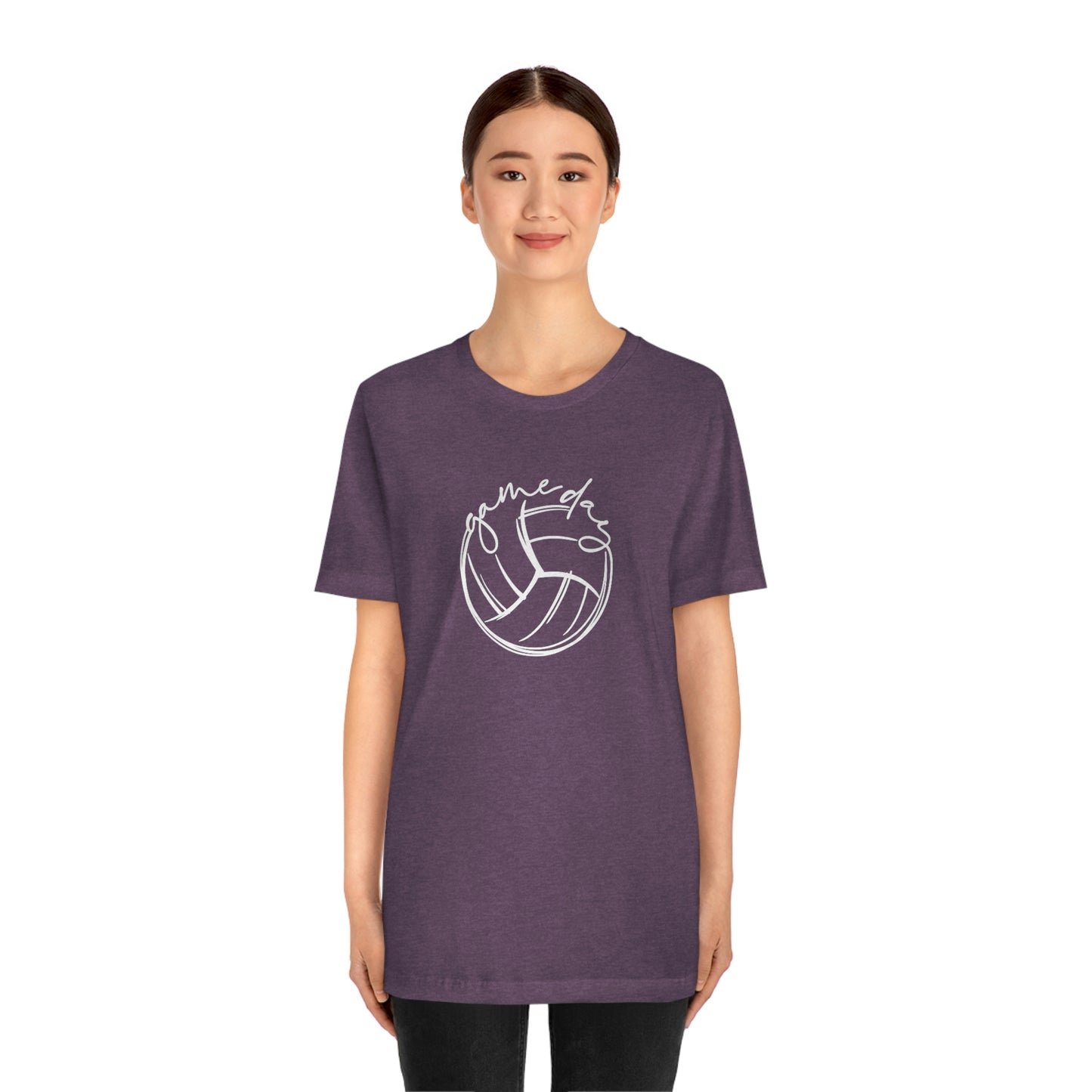 Volleyball Game Day Bella+Canvas 3001 Unisex Jersey Short Sleeve Tee