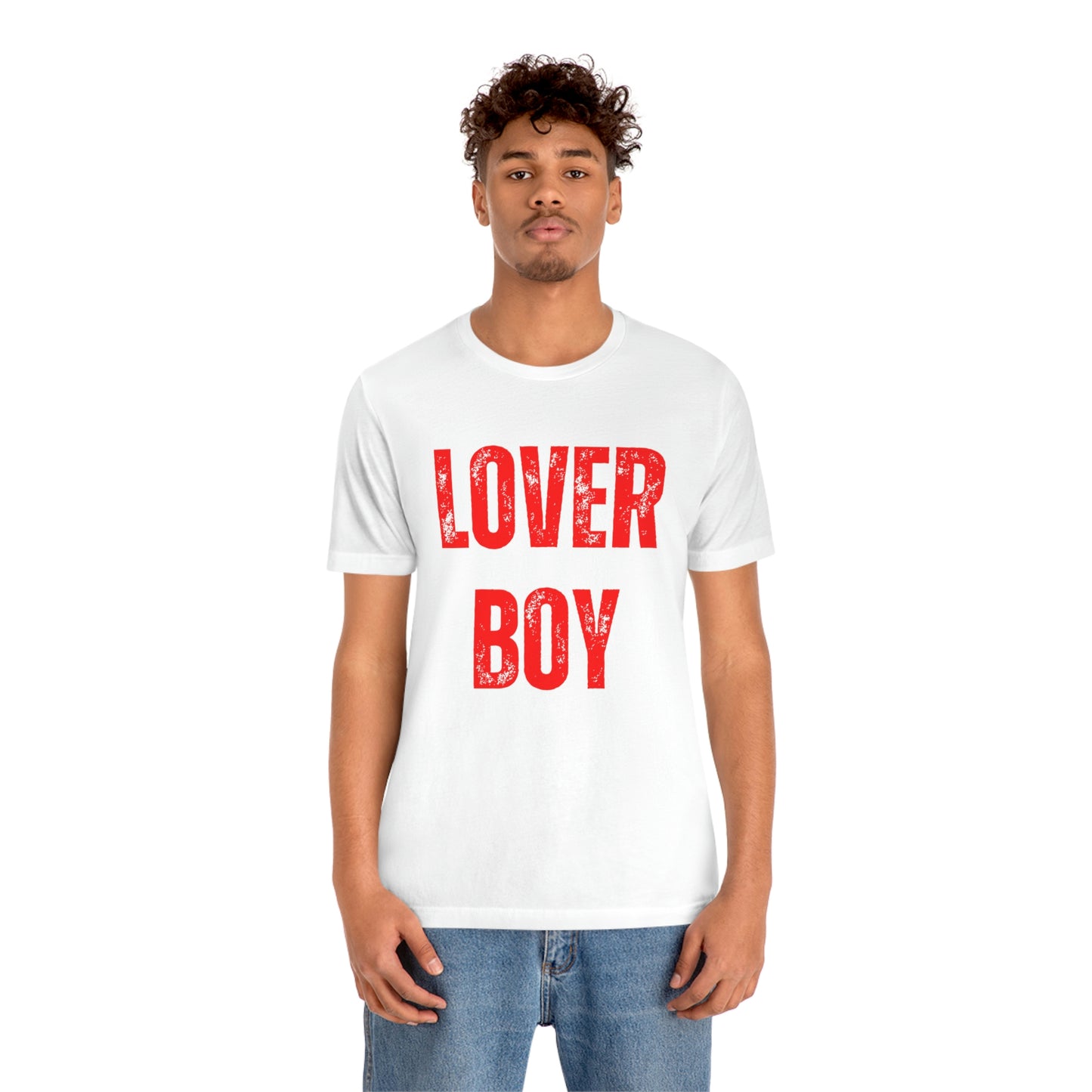 Men's Lover Boy Valentine Shirt Unisex Jersey Short Sleeve Tee