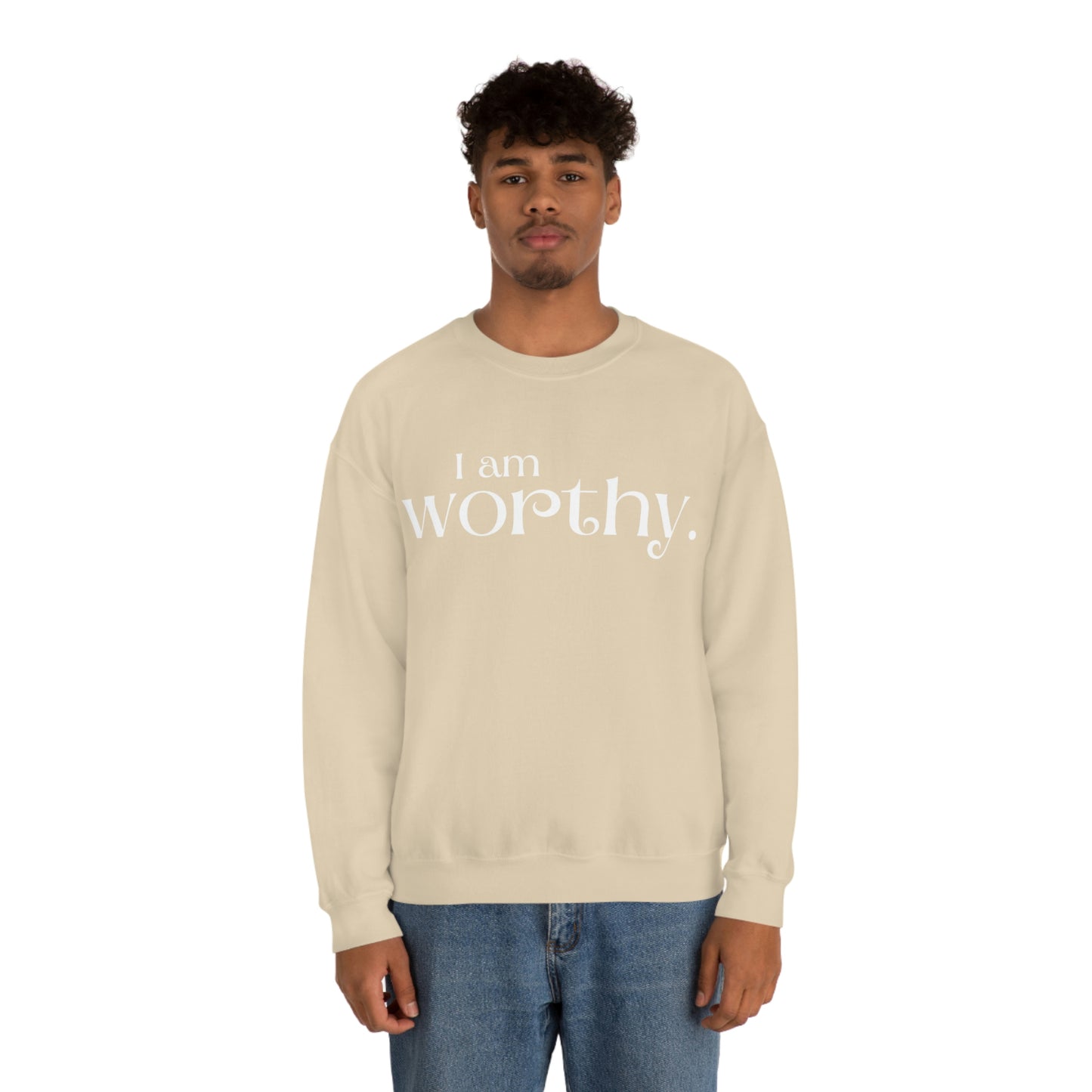 I am worthy Women's affirmation crew neck sweatshirt