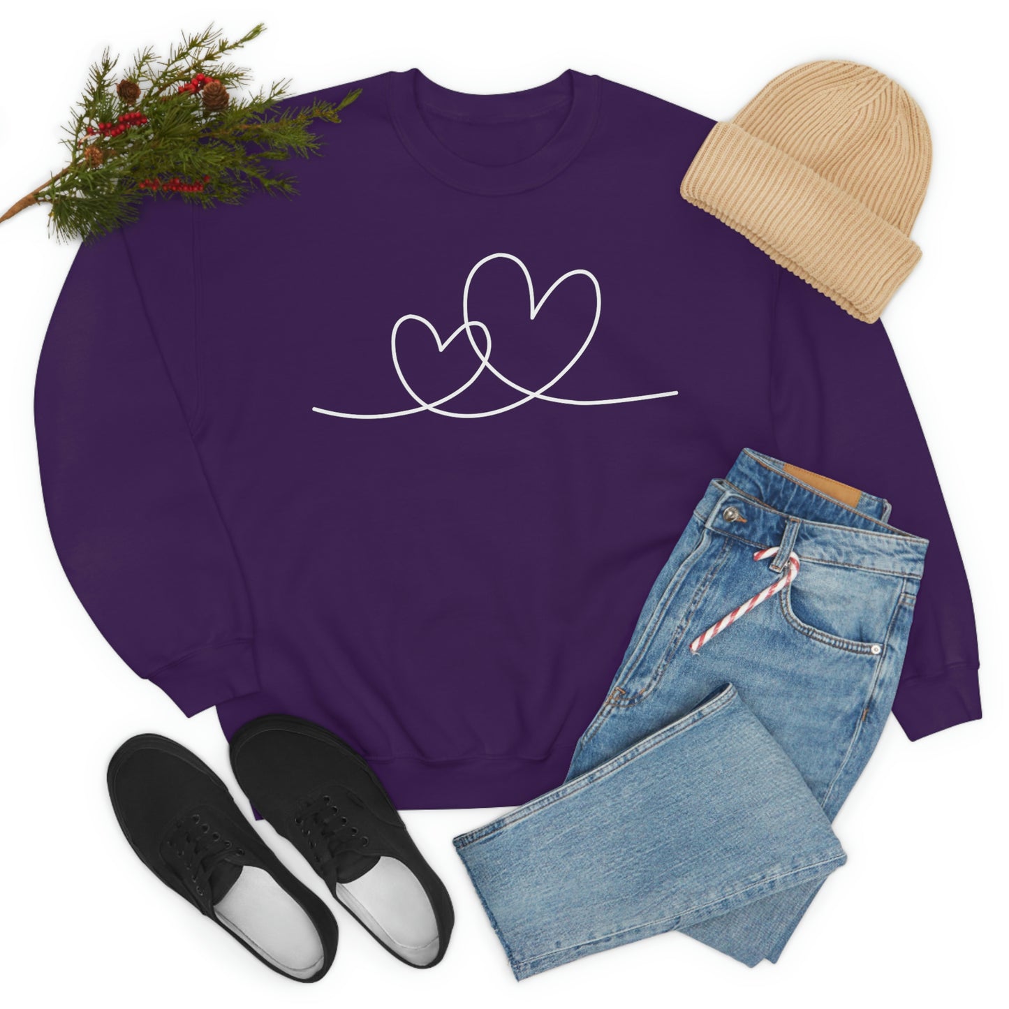 Valentine Hearts Women's Unisex Heavy Blend Crewneck Sweatshirt