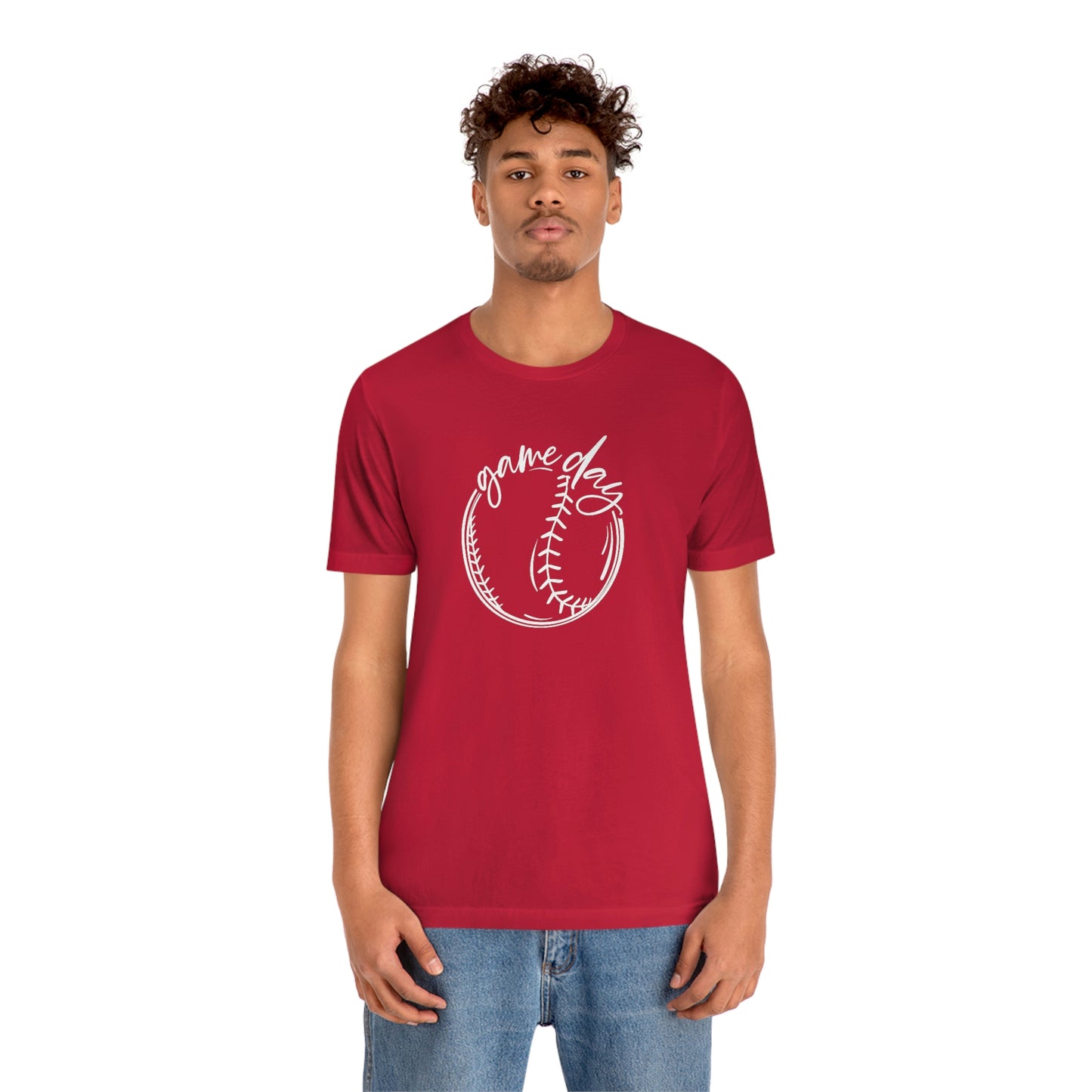 Baseball Game Day Bella+Canvas 3001 Soft style Unisex Jersey Short Sleeve Tee