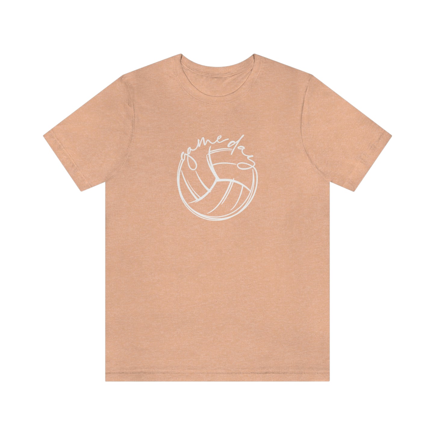 Volleyball Game Day Bella+Canvas 3001 Unisex Jersey Short Sleeve Tee