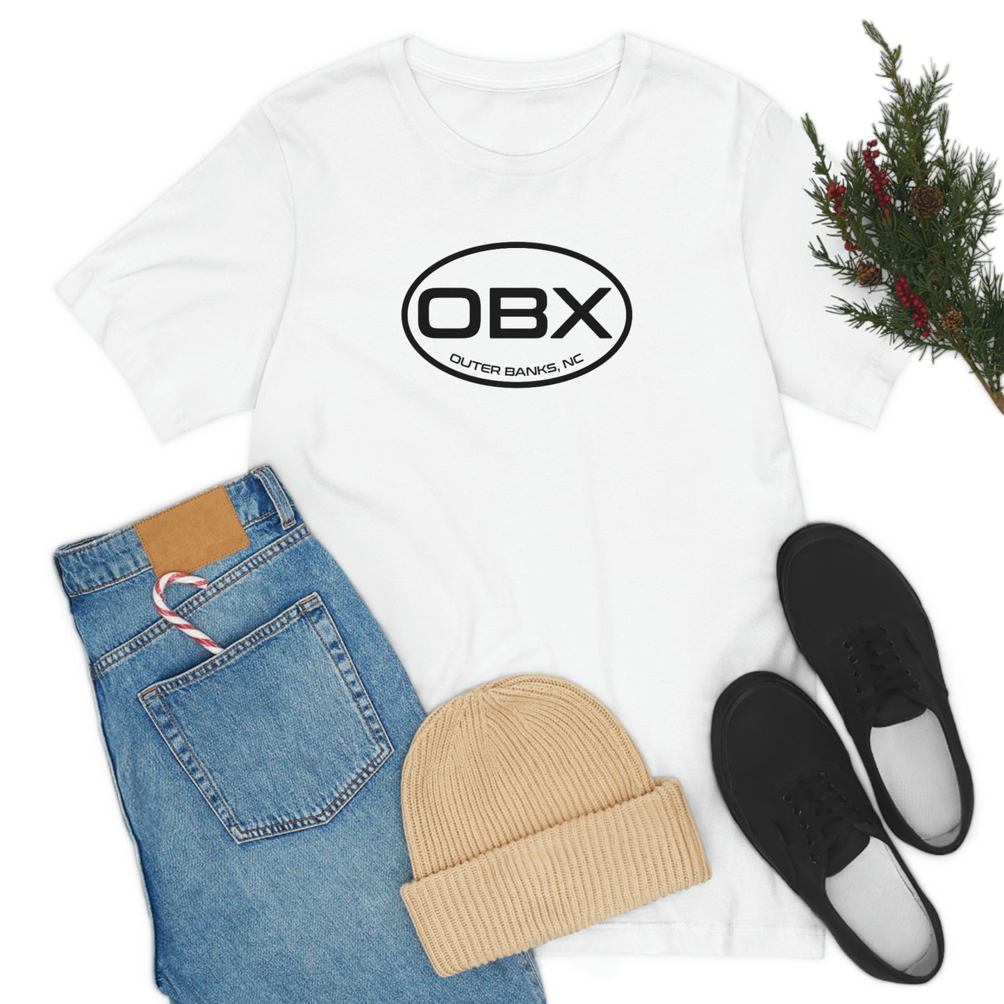 Outer Banks OBX Bella+Canvas 3001 Unisex Jersey Short Sleeve Tee