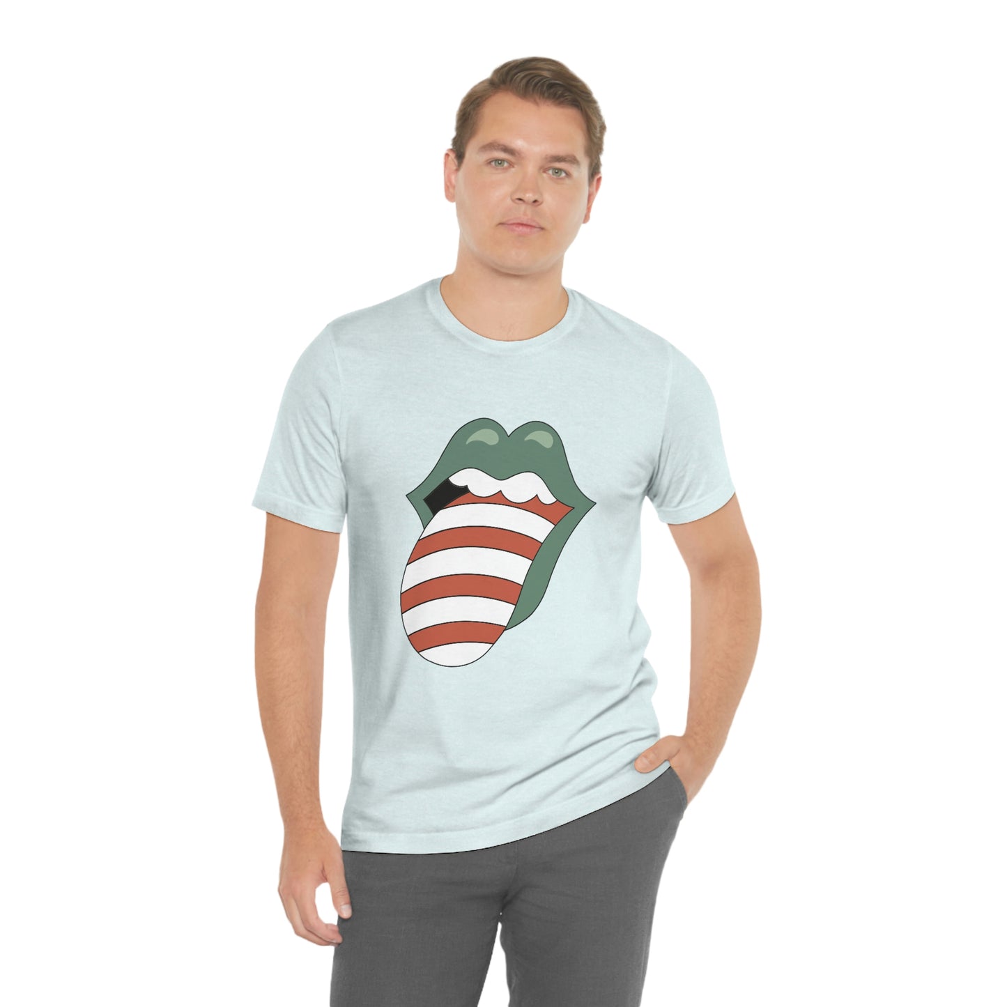 Christmas Tongue T-shirt Women's Unisex Jersey Short Sleeve Tee