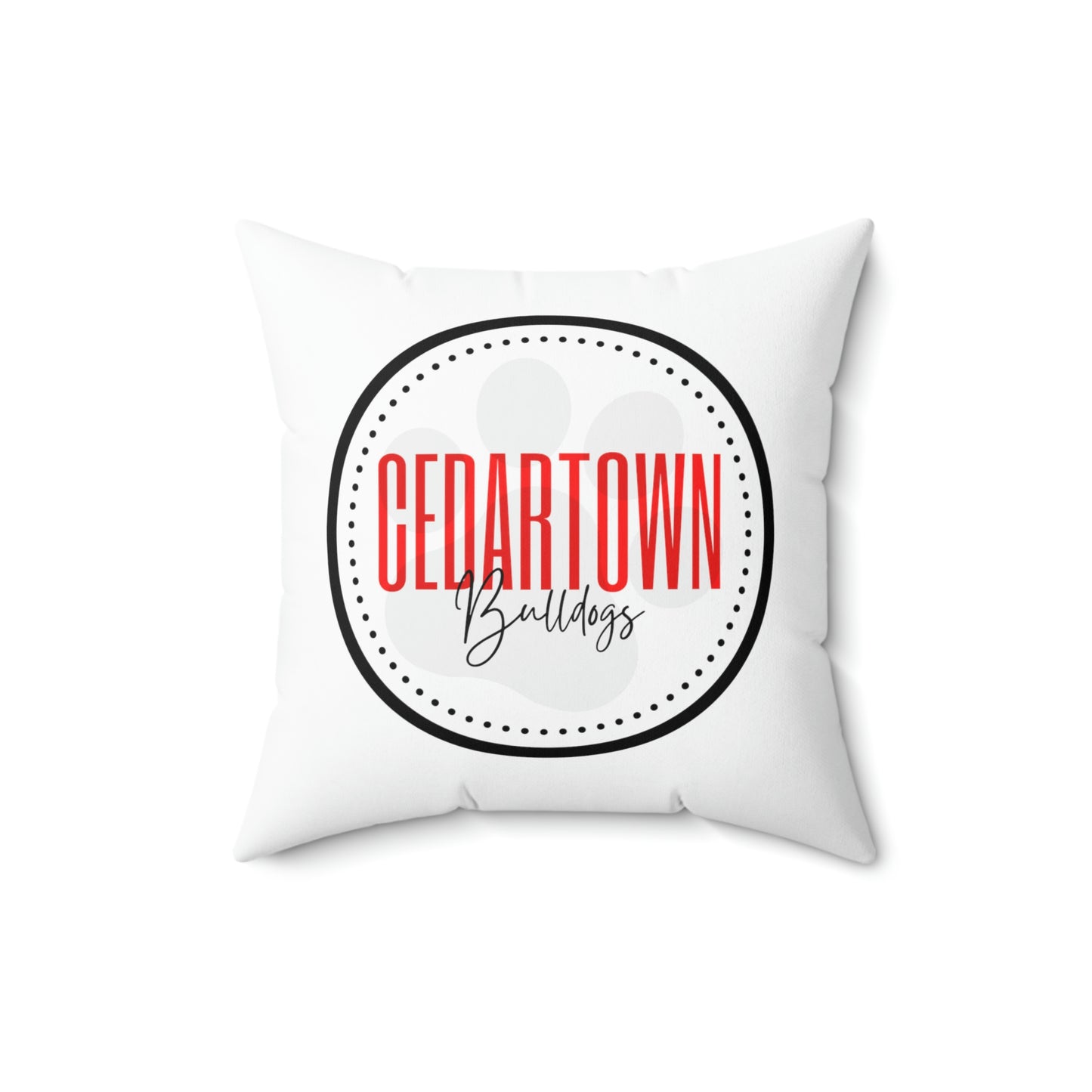 Cedartown Bulldog Square Pillow