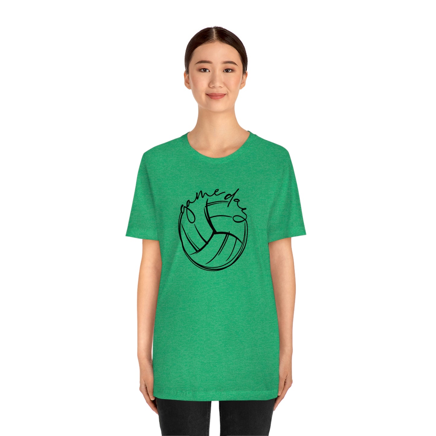 Volleyball Game Day Bella+Canvas 3001 Unisex Jersey Short Sleeve Tee