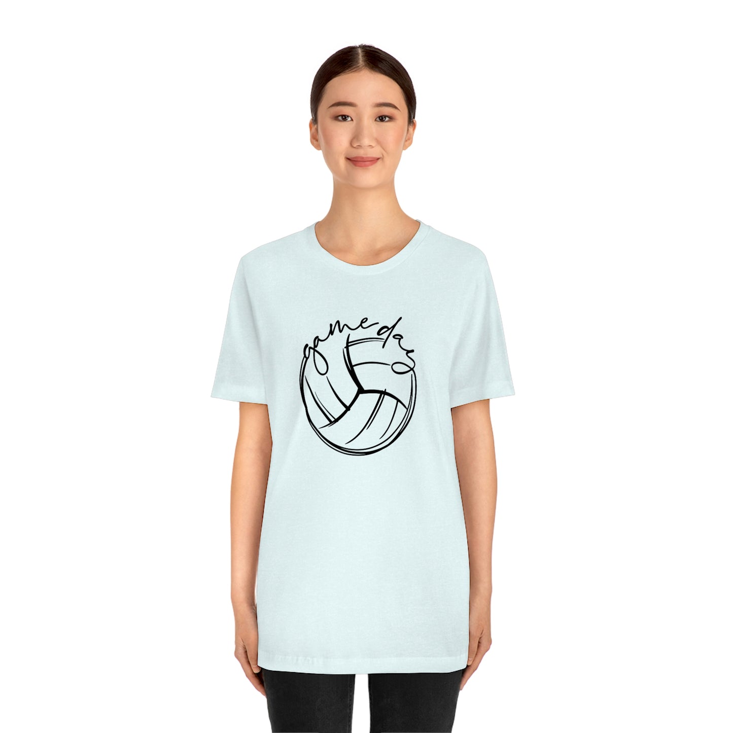 Volleyball Game Day Bella+Canvas 3001 Unisex Jersey Short Sleeve Tee