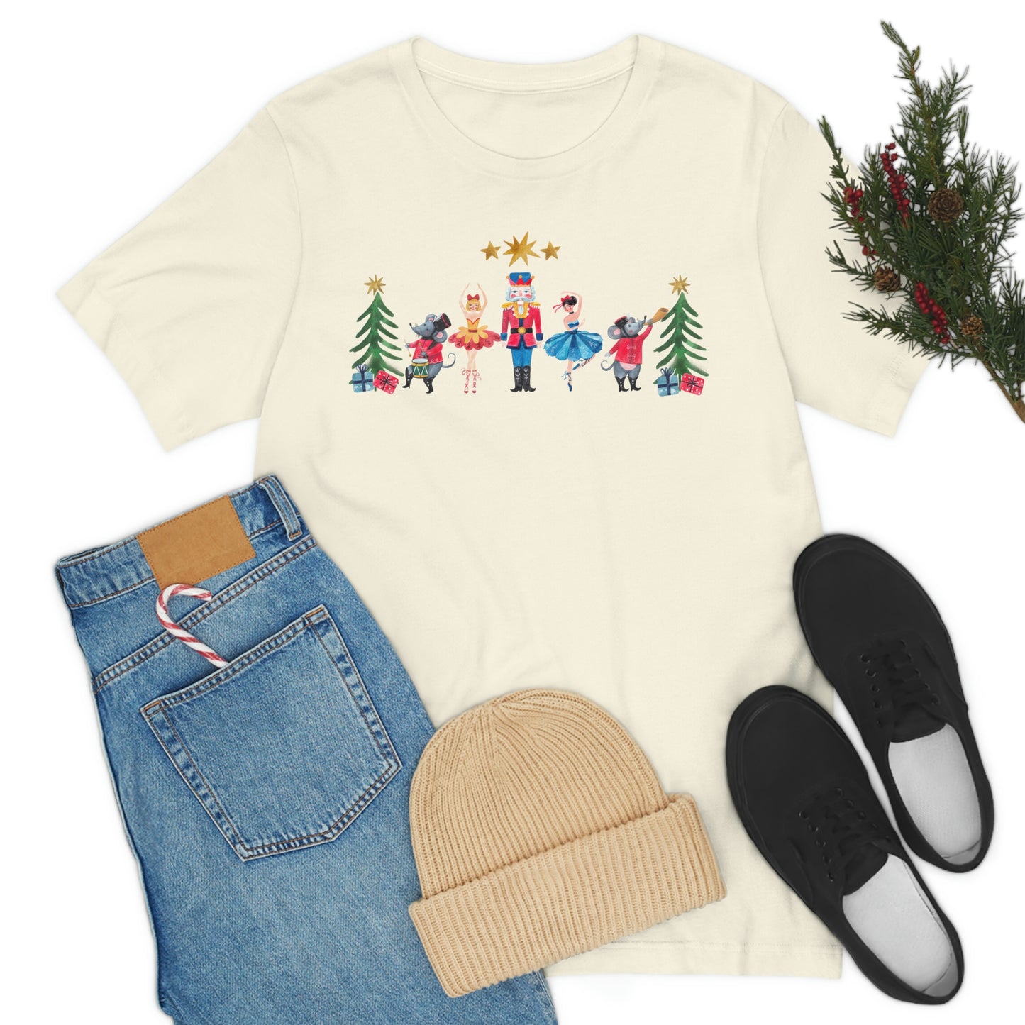 Nutcracker Christmas Unisex Jersey Short Sleeve Tee