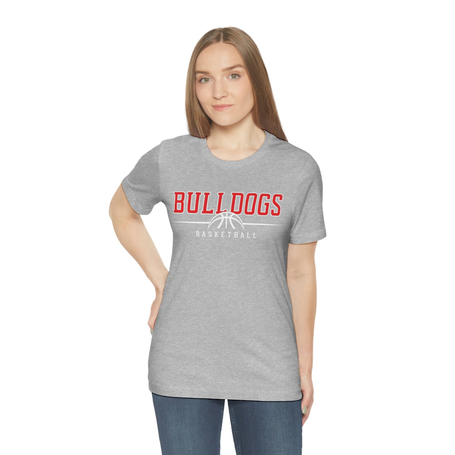 Bulldog Basketball Shirt Soft Style Unisex Jersey Short Sleeve Tee