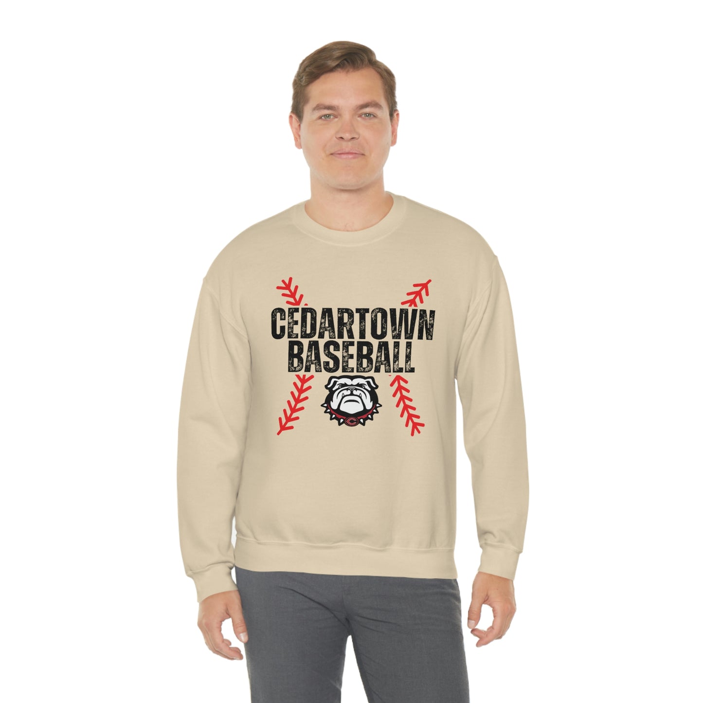 Cedartown Baseball Gildan 18000 Unisex Heavy Blend Crewneck Sweatshirt