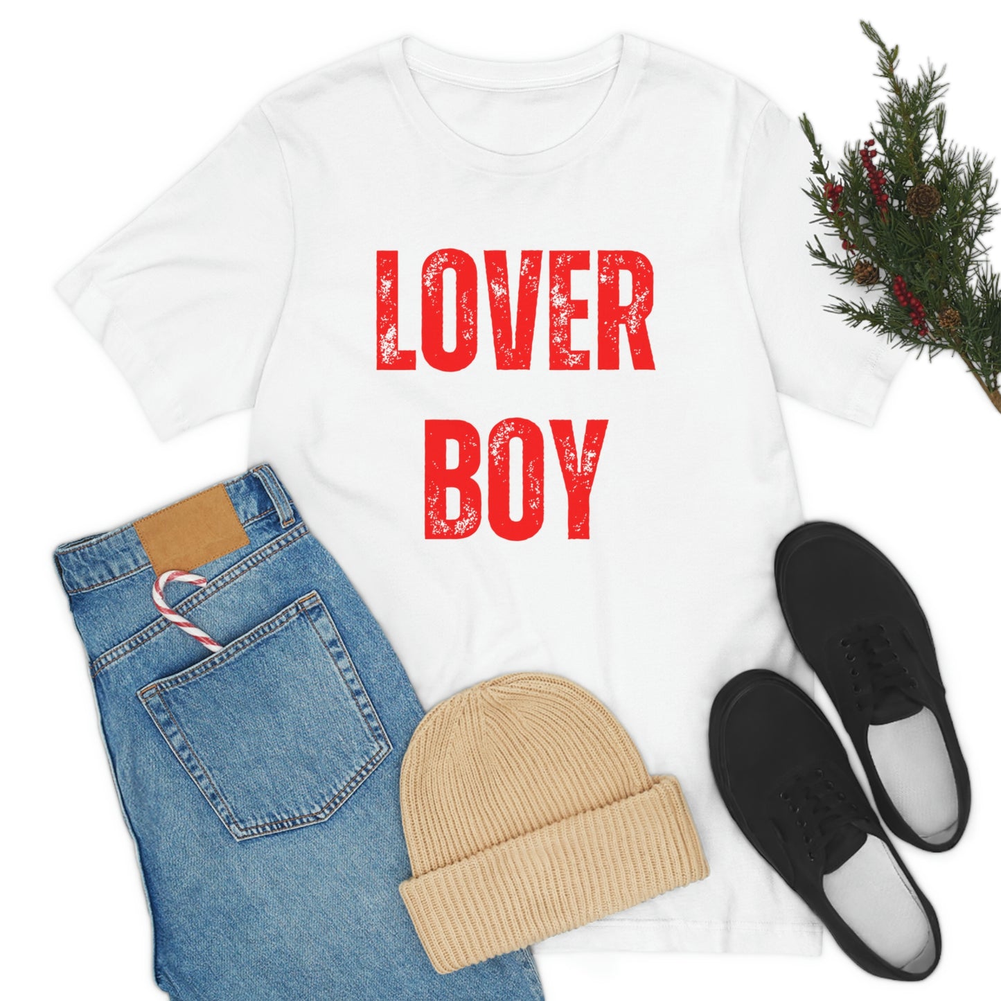 Men's Lover Boy Valentine Shirt Unisex Jersey Short Sleeve Tee