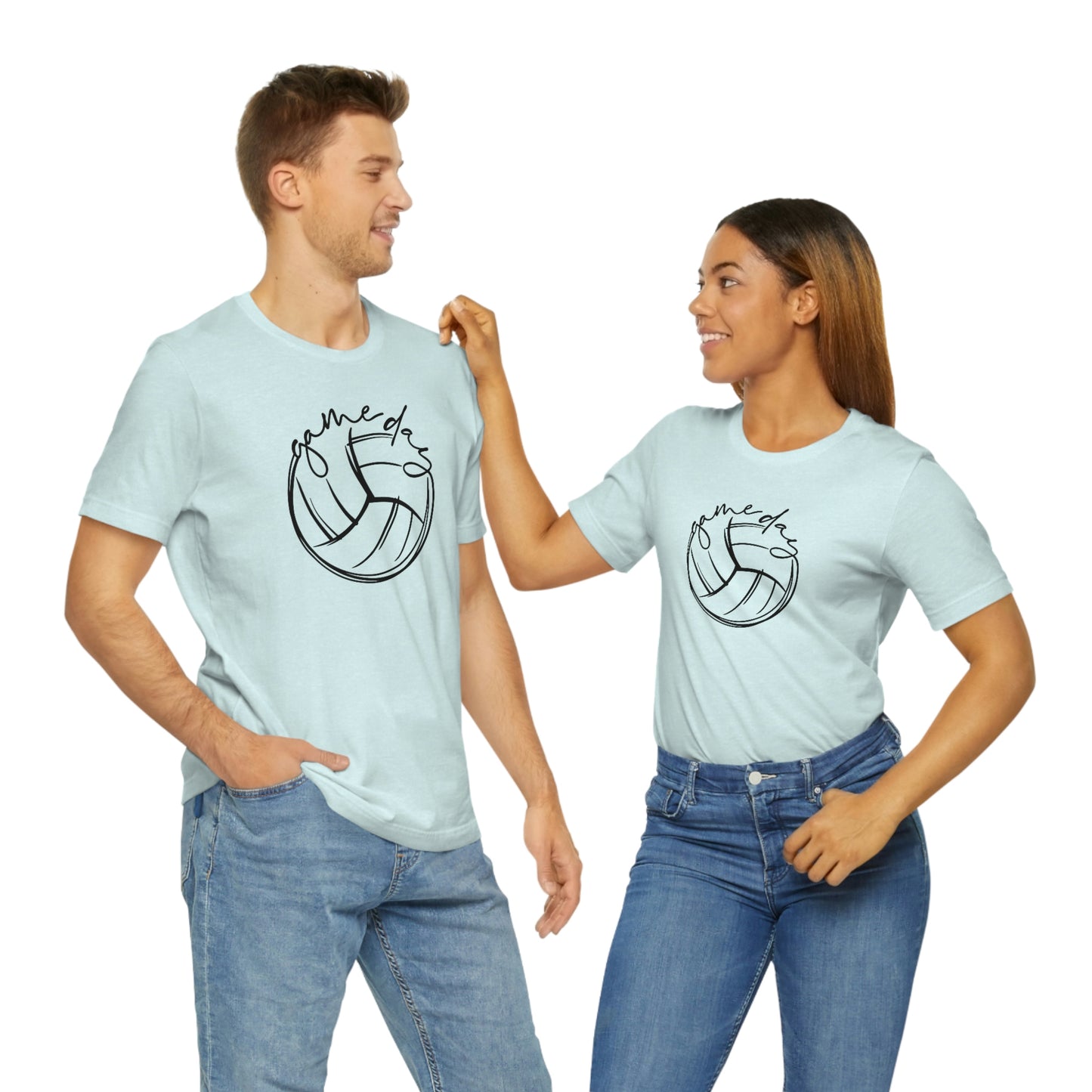 Volleyball Game Day Bella+Canvas 3001 Unisex Jersey Short Sleeve Tee