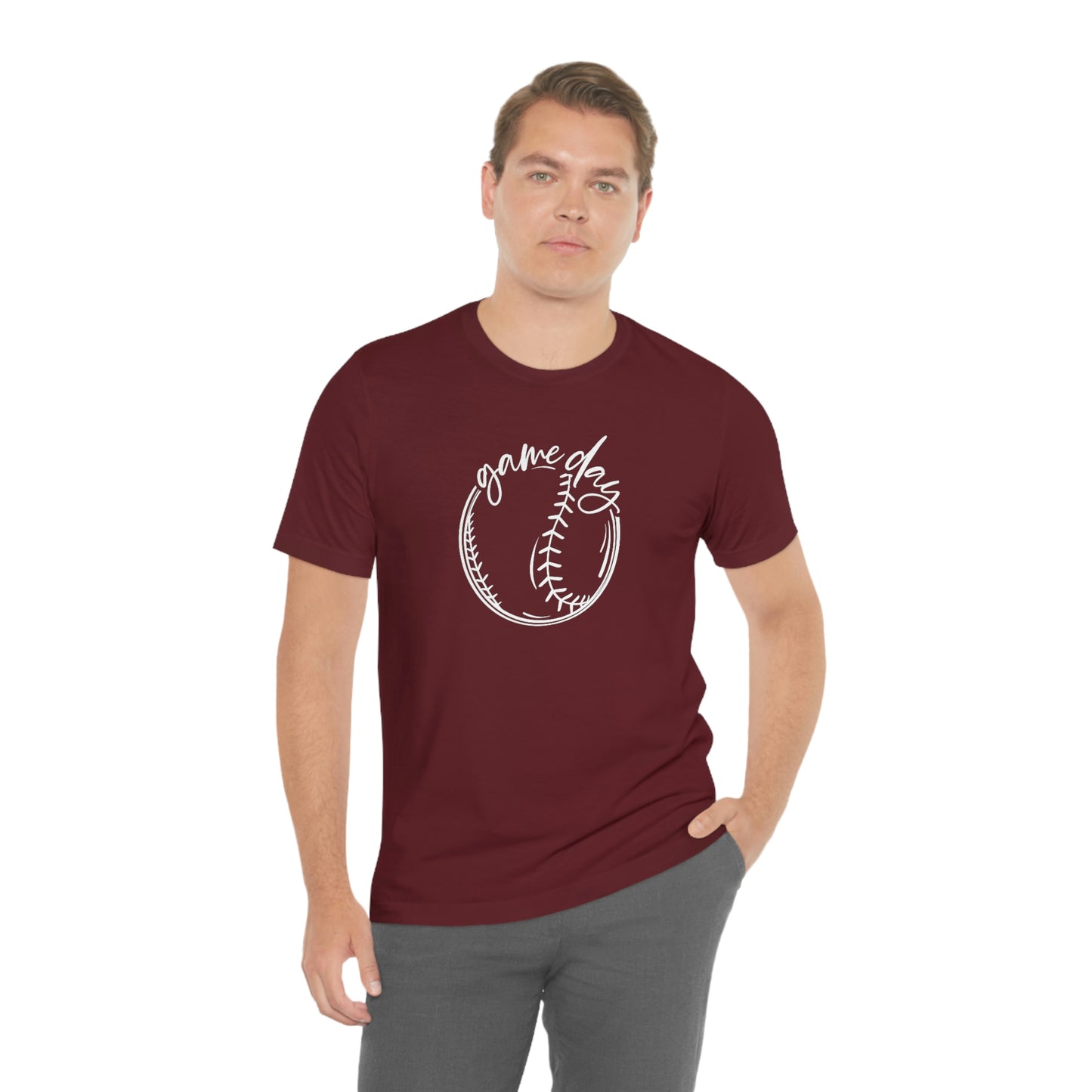 Baseball Game Day Bella+Canvas 3001 Soft style Unisex Jersey Short Sleeve Tee