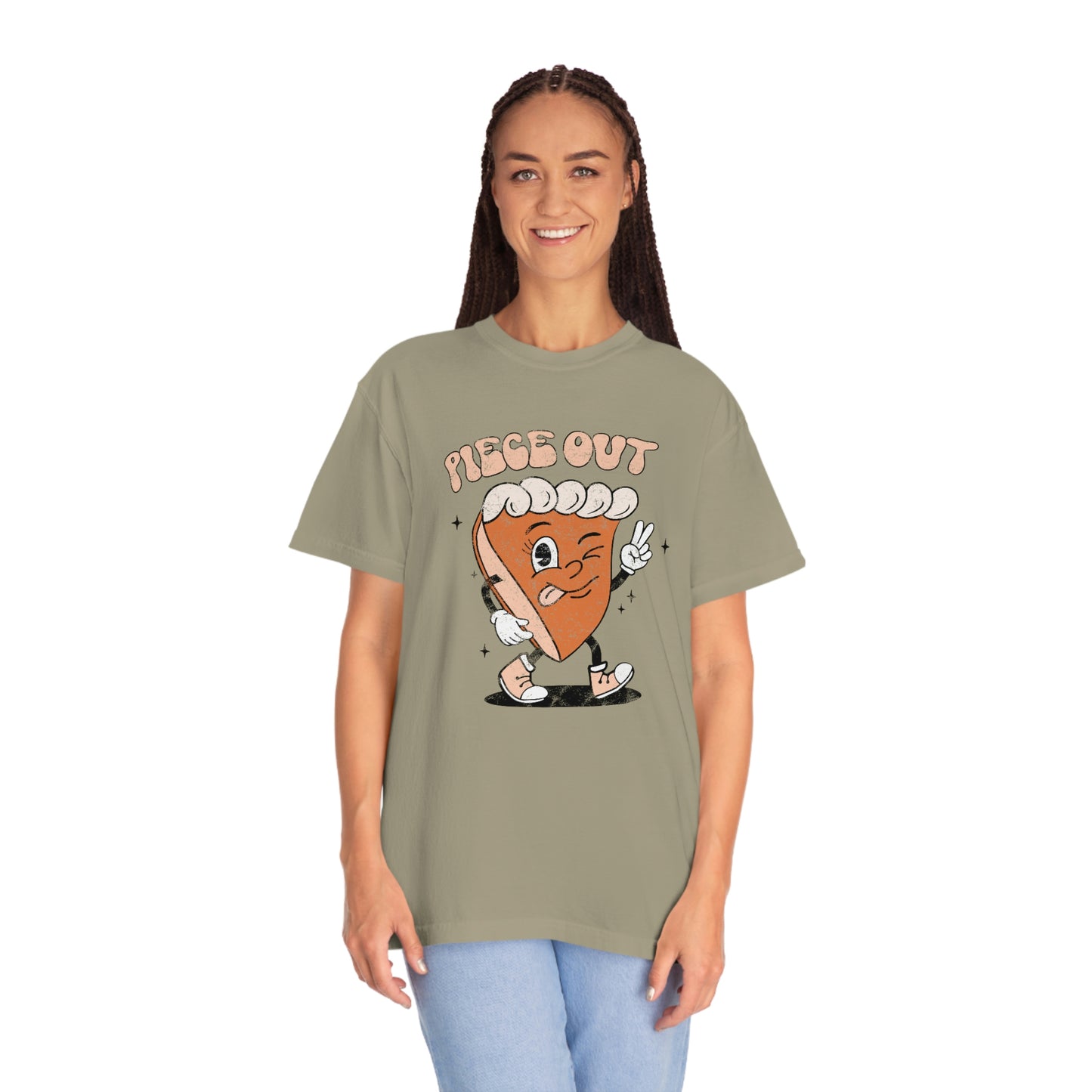 Women's Thanksgiving Shirt Piece Out Unisex Garment-Dyed T-shirt