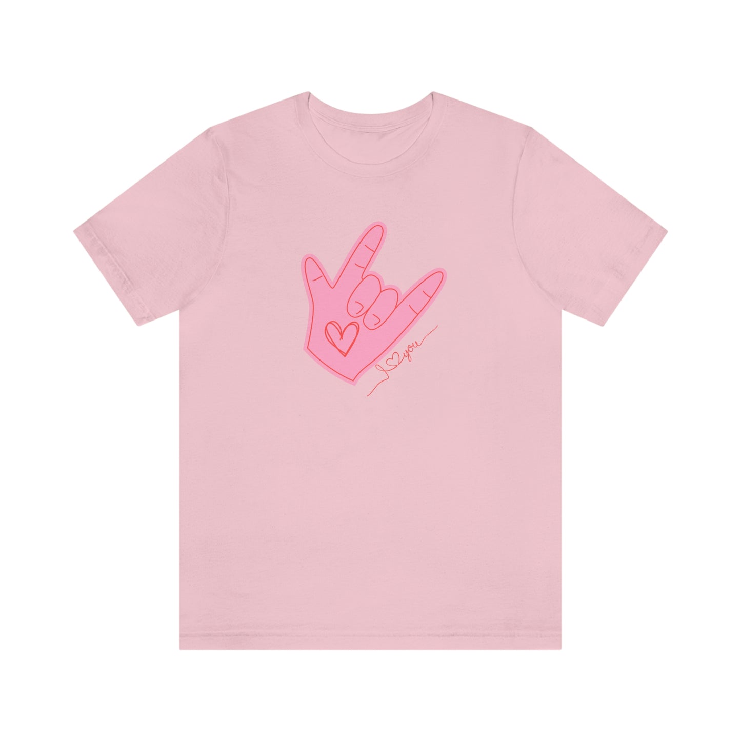 ASL Valentine's Day Bella+Canvas 3001 Unisex Jersey Short Sleeve Tee