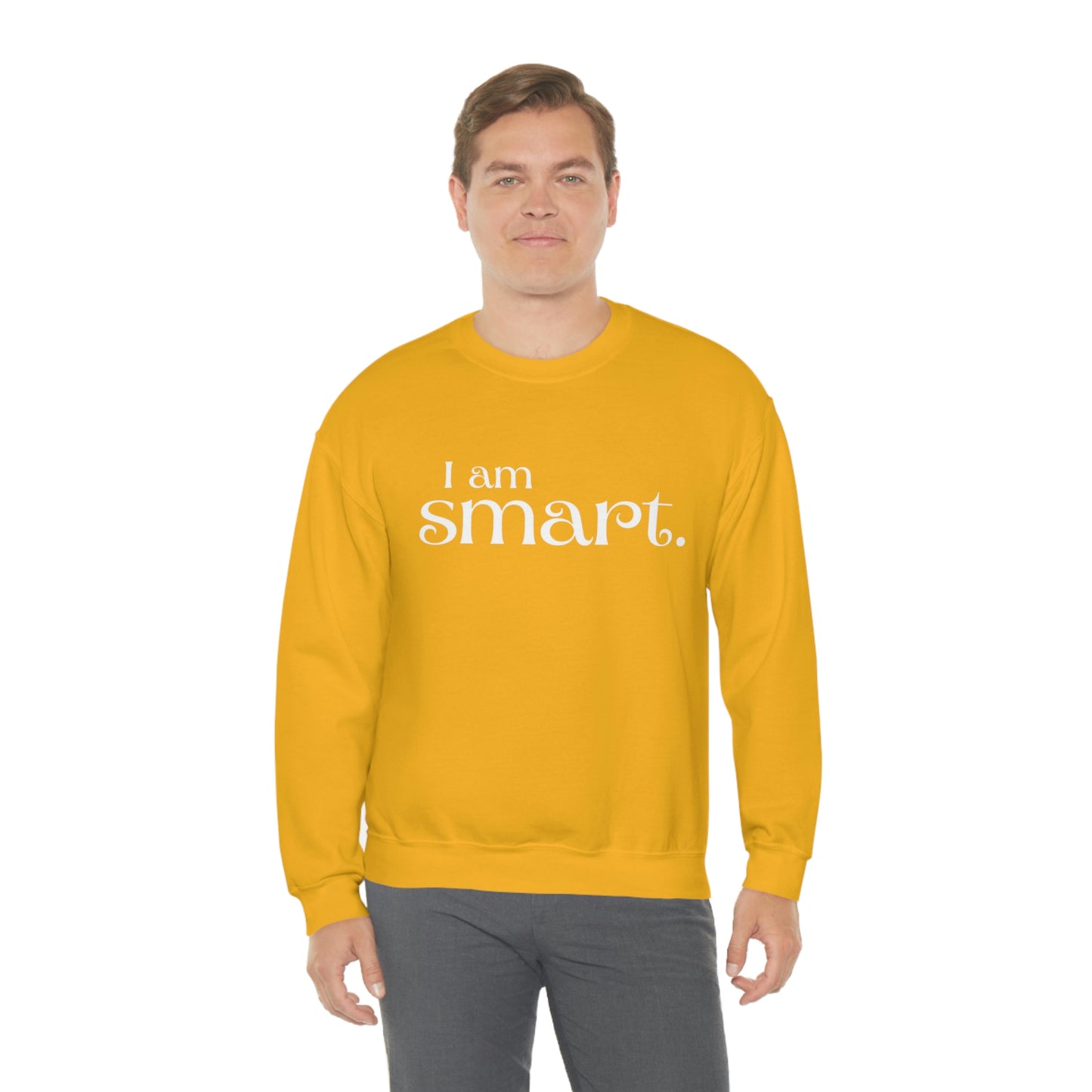 I am smart Women's affirmation crew neck sweatshirt