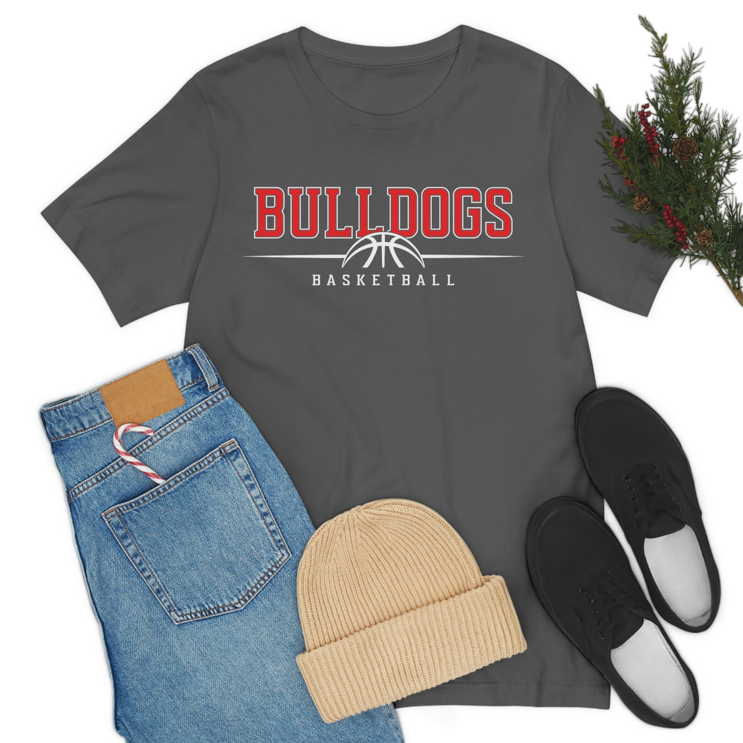 Bulldog Basketball Shirt Soft Style Unisex Jersey Short Sleeve Tee