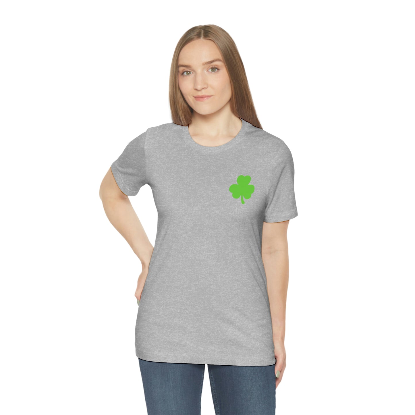 St. Patrick's Day American Flag Bella+Canvas 3001 Unisex Jersey Short Sleeve Tee