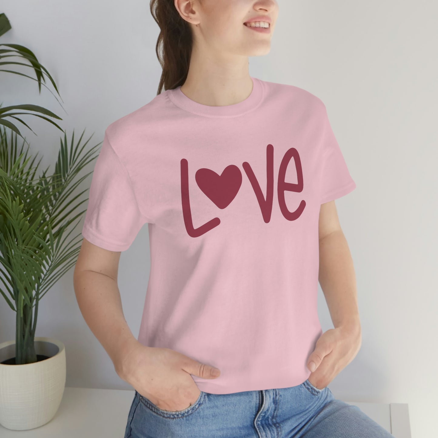 Love Valentine Shirt Unisex Jersey Short Sleeve Tee