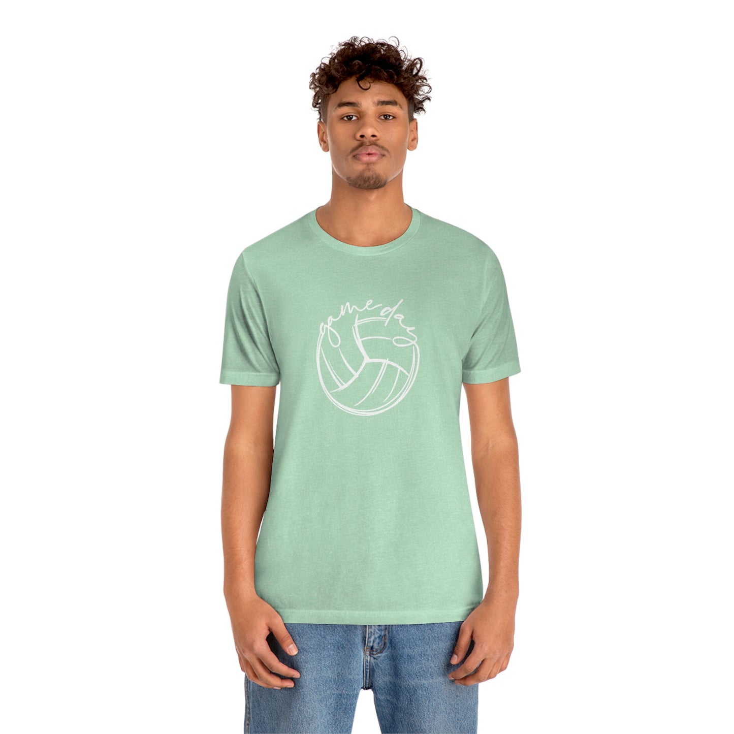 Volleyball Game Day Bella+Canvas 3001 Unisex Jersey Short Sleeve Tee