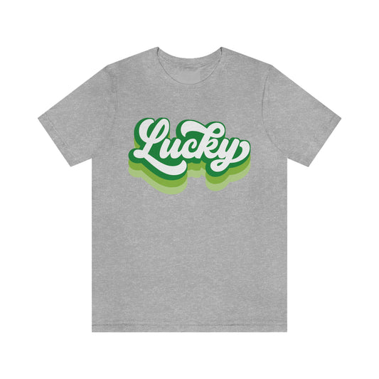 St. Patrick's Day Lucky Bella+Canvas 3001 Unisex Jersey Short Sleeve Tee