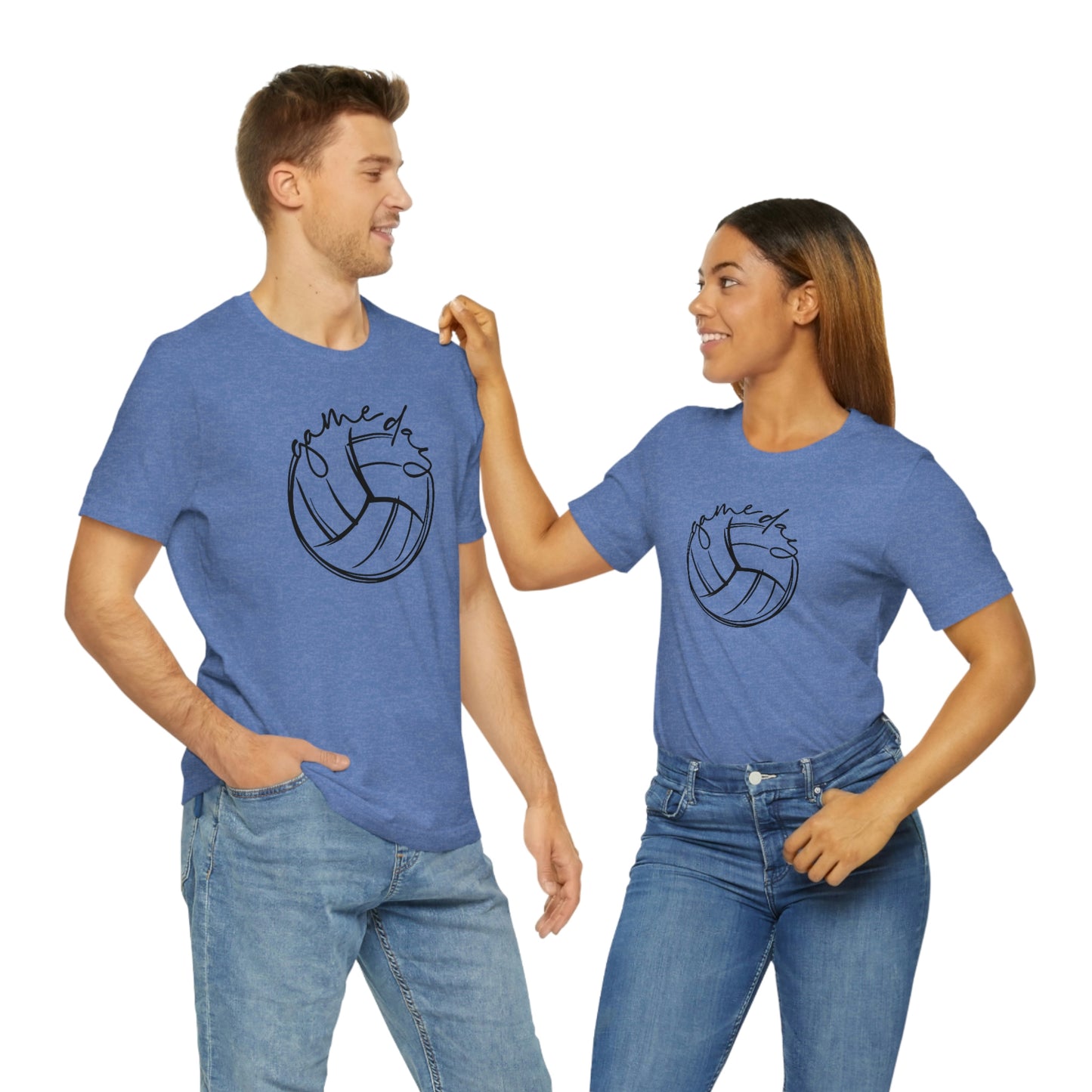 Volleyball Game Day Bella+Canvas 3001 Unisex Jersey Short Sleeve Tee