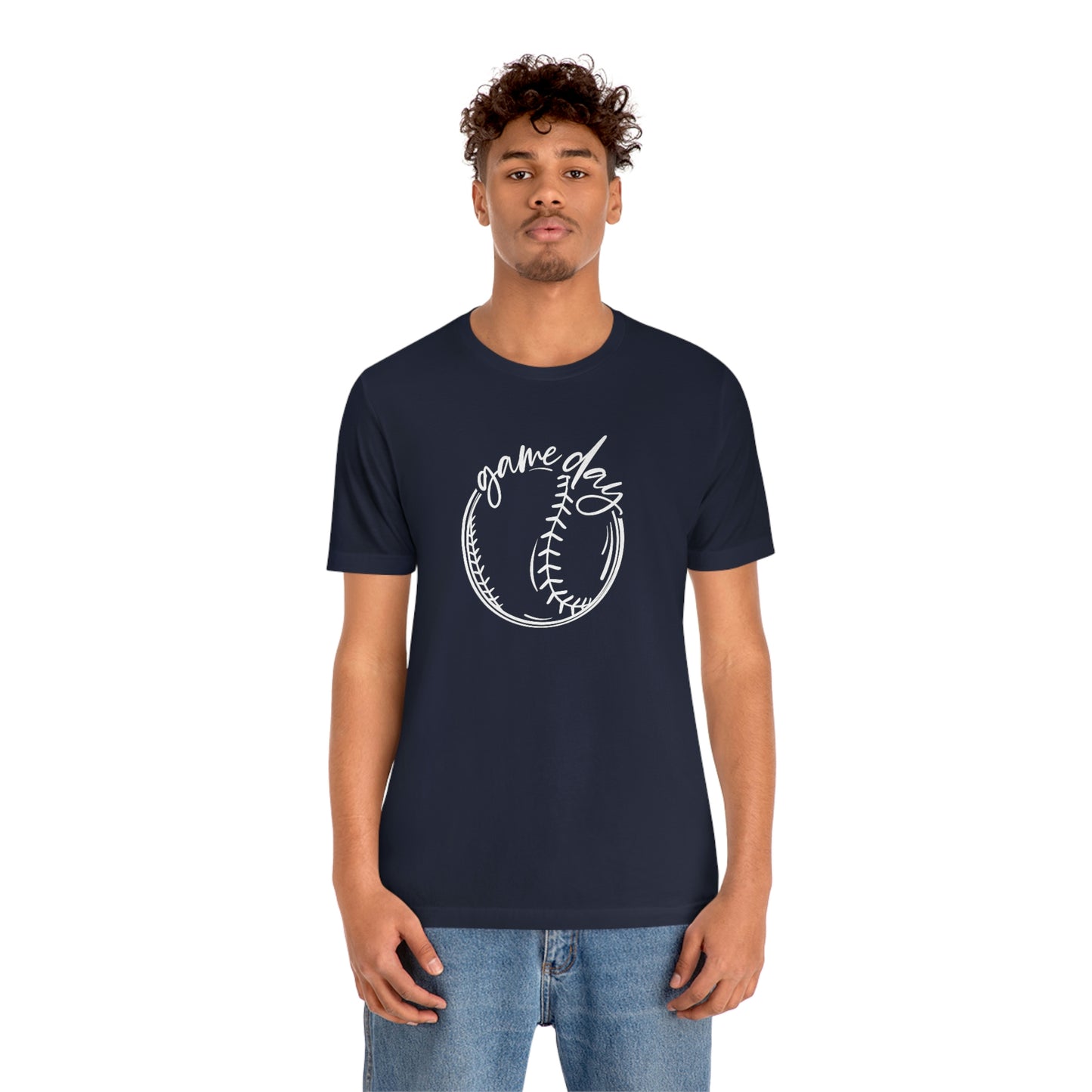 Baseball Game Day Bella+Canvas 3001 Soft style Unisex Jersey Short Sleeve Tee