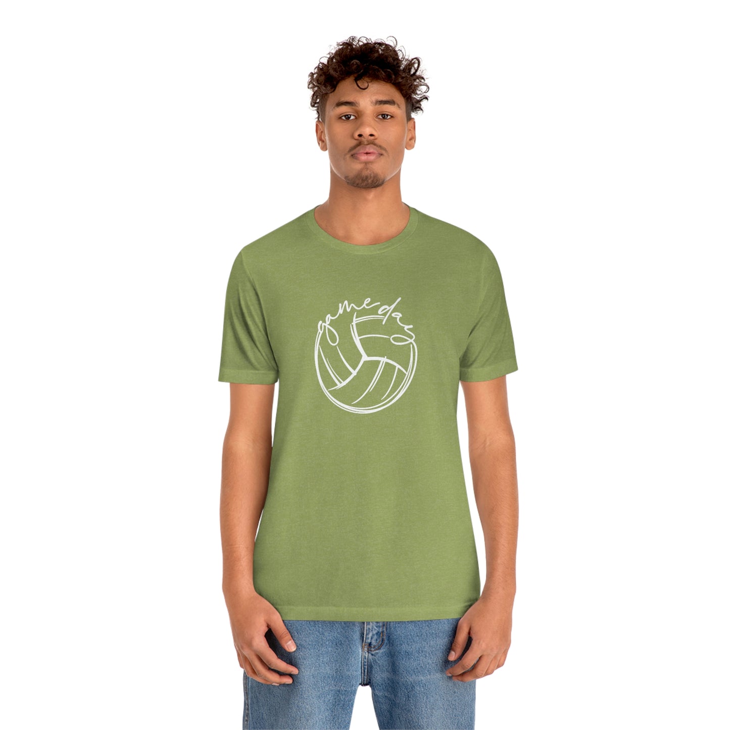 Volleyball Game Day Bella+Canvas 3001 Unisex Jersey Short Sleeve Tee