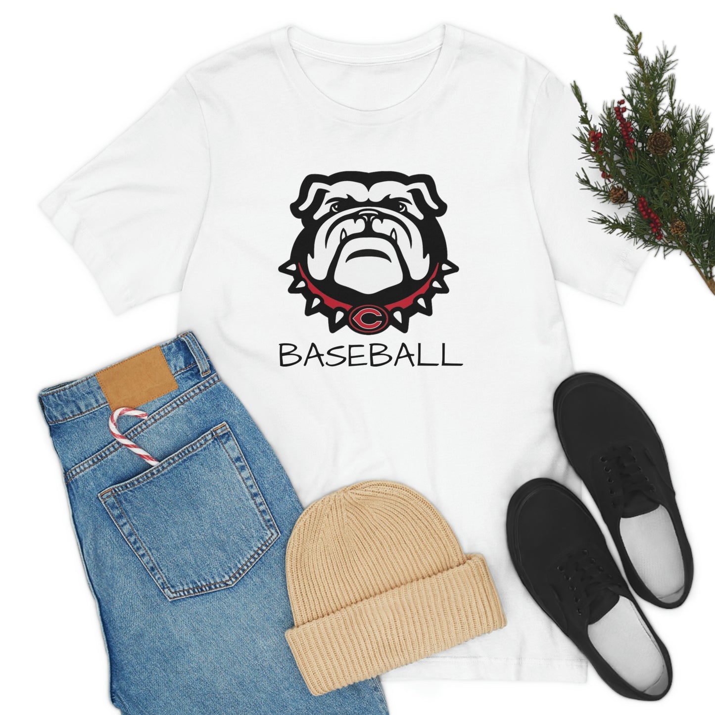 Bulldog Baseball Bella+Canvas 3001 Unisex Jersey Short Sleeve Tee